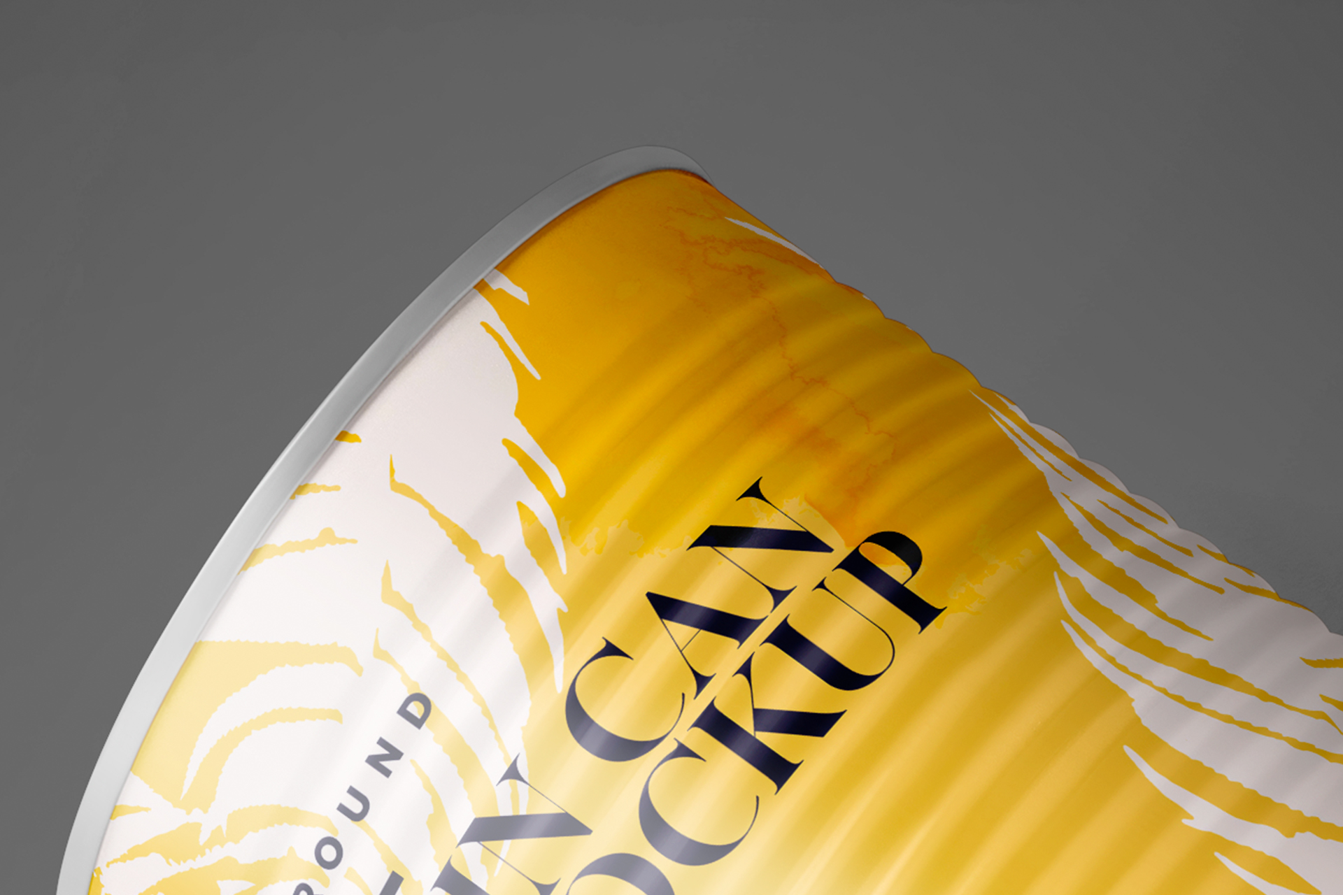 aluminum can mockup
