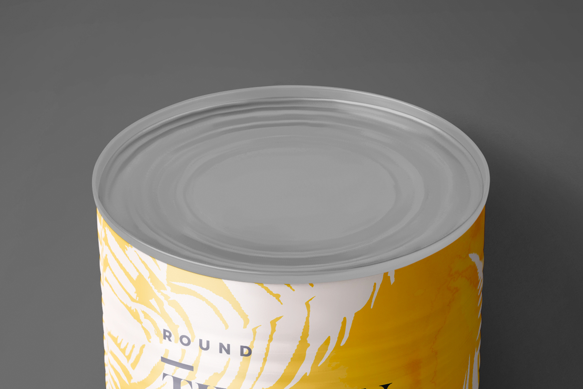 aluminum tin mockup