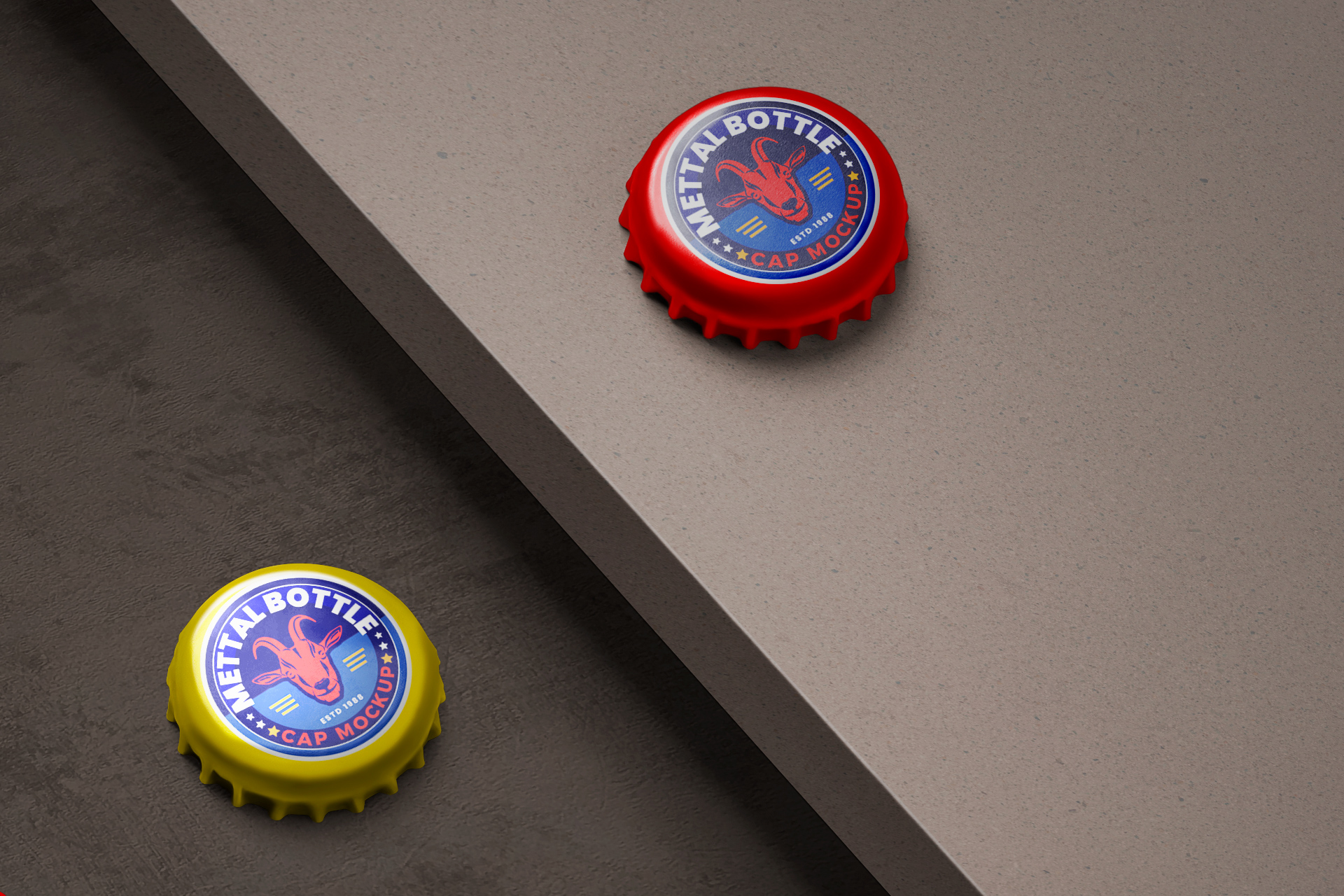 bottle cap mock-up