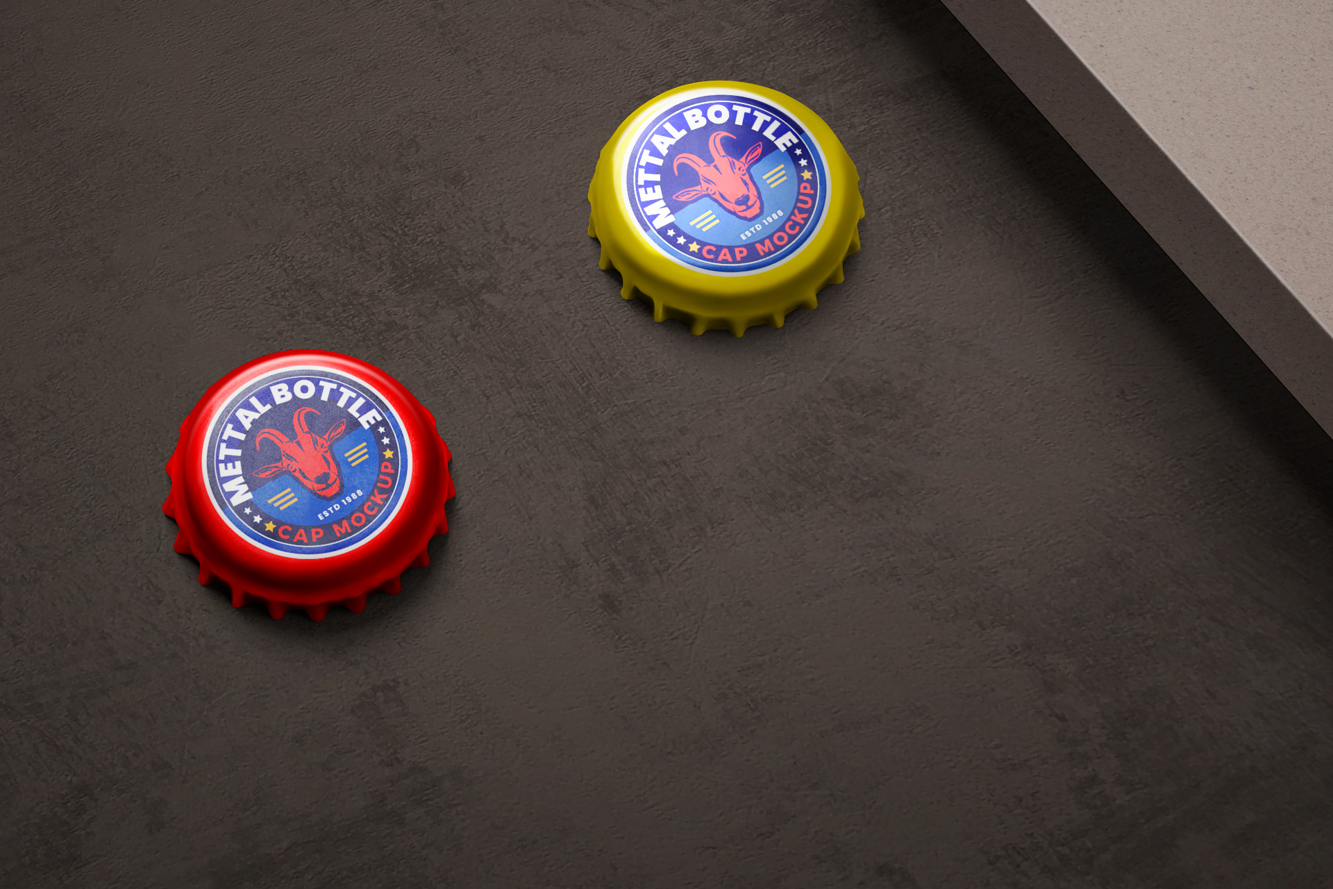 bottle cap mock-up