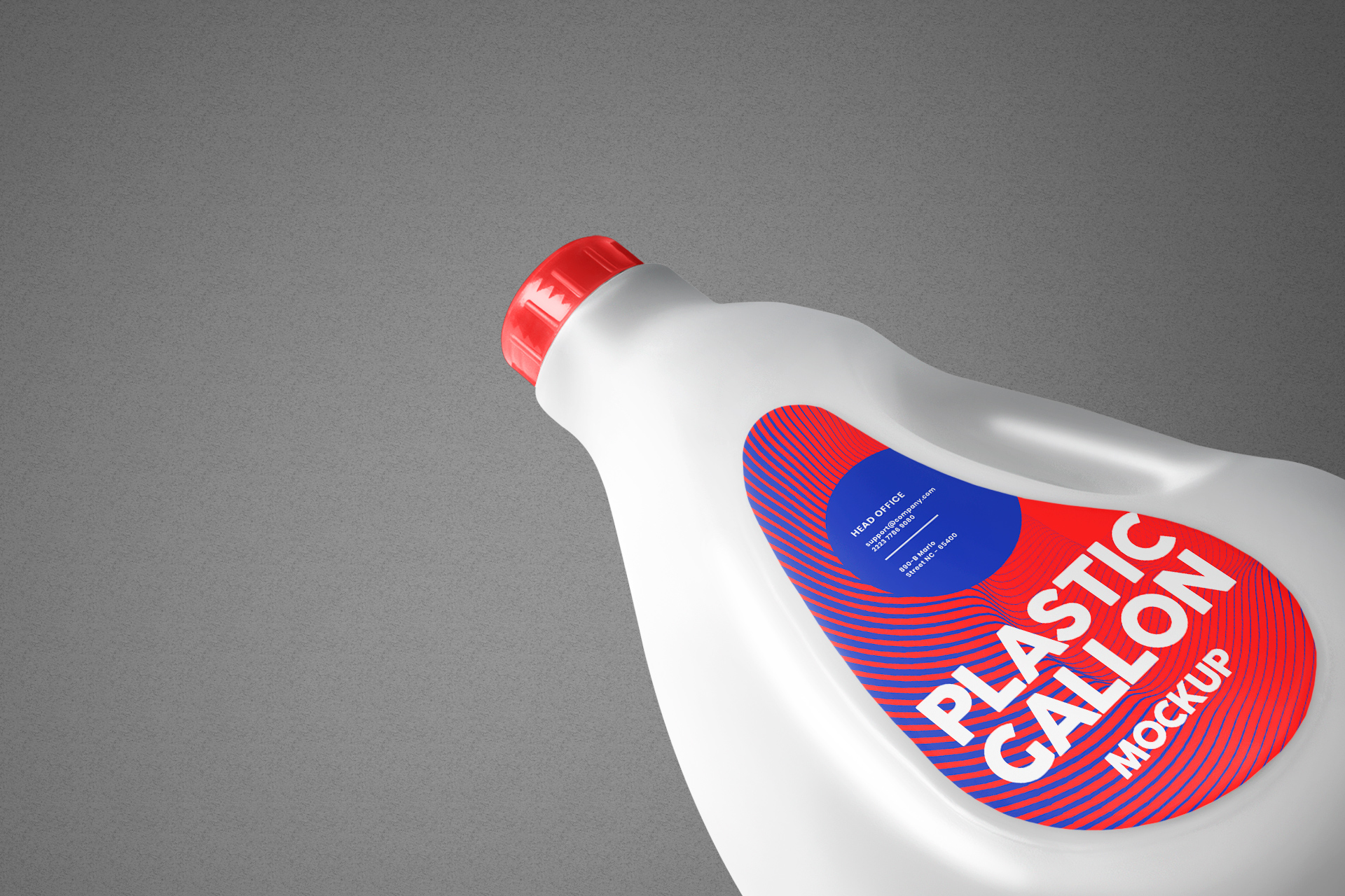 beverage gallon mockup