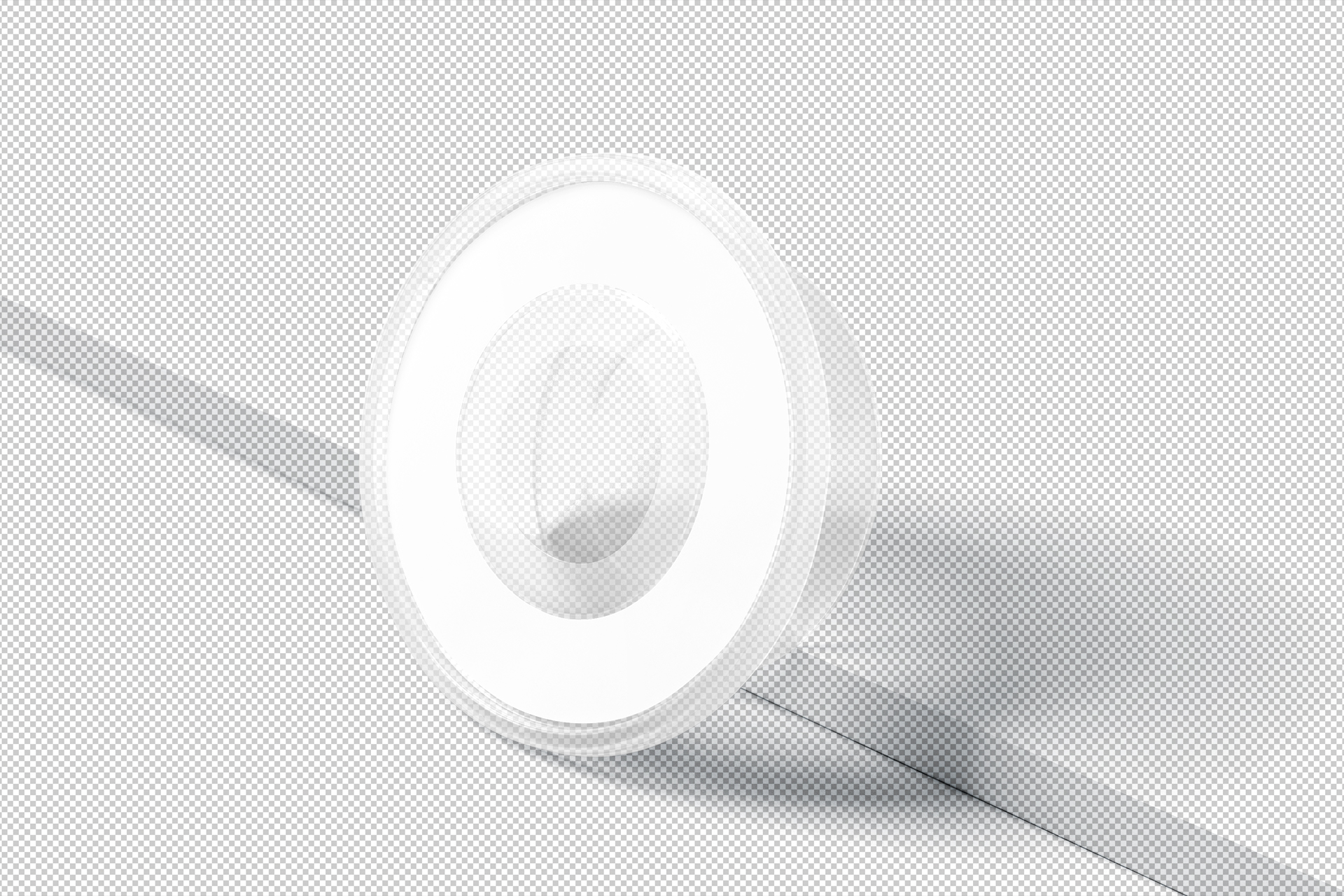 clear plastic tub mockup