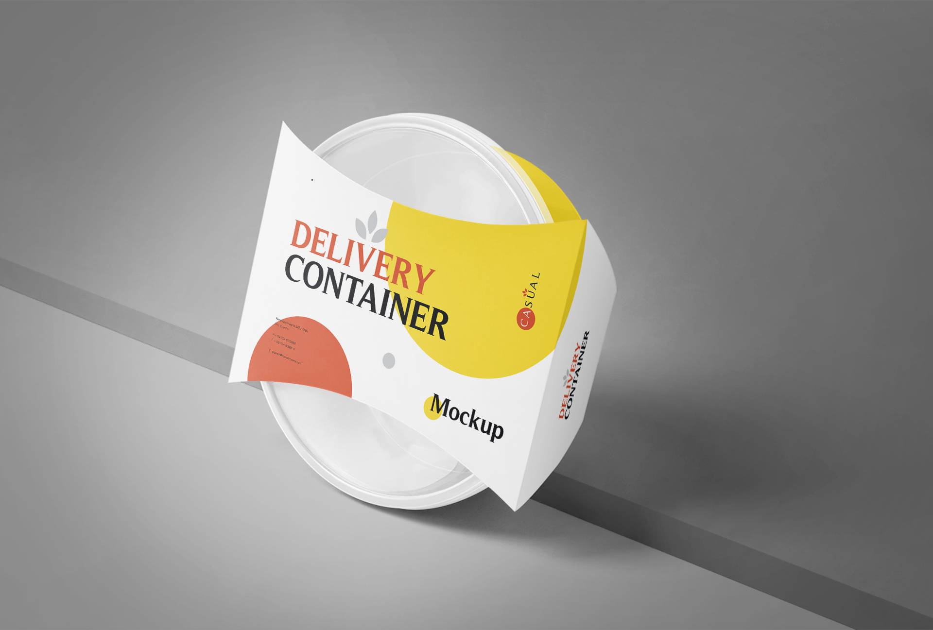 Food Delivery Container Mockup – Custom Packaging