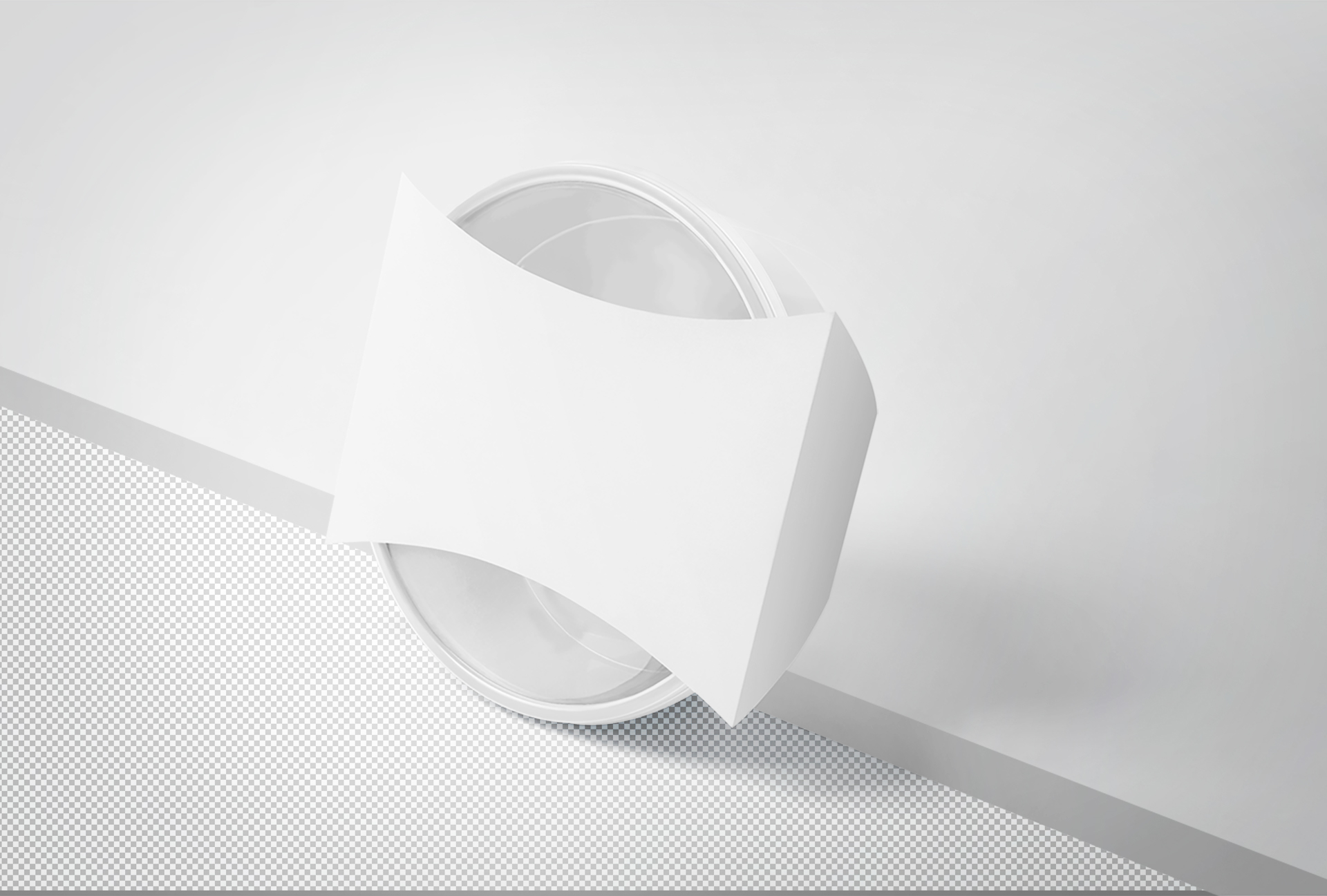 custom label container mockup