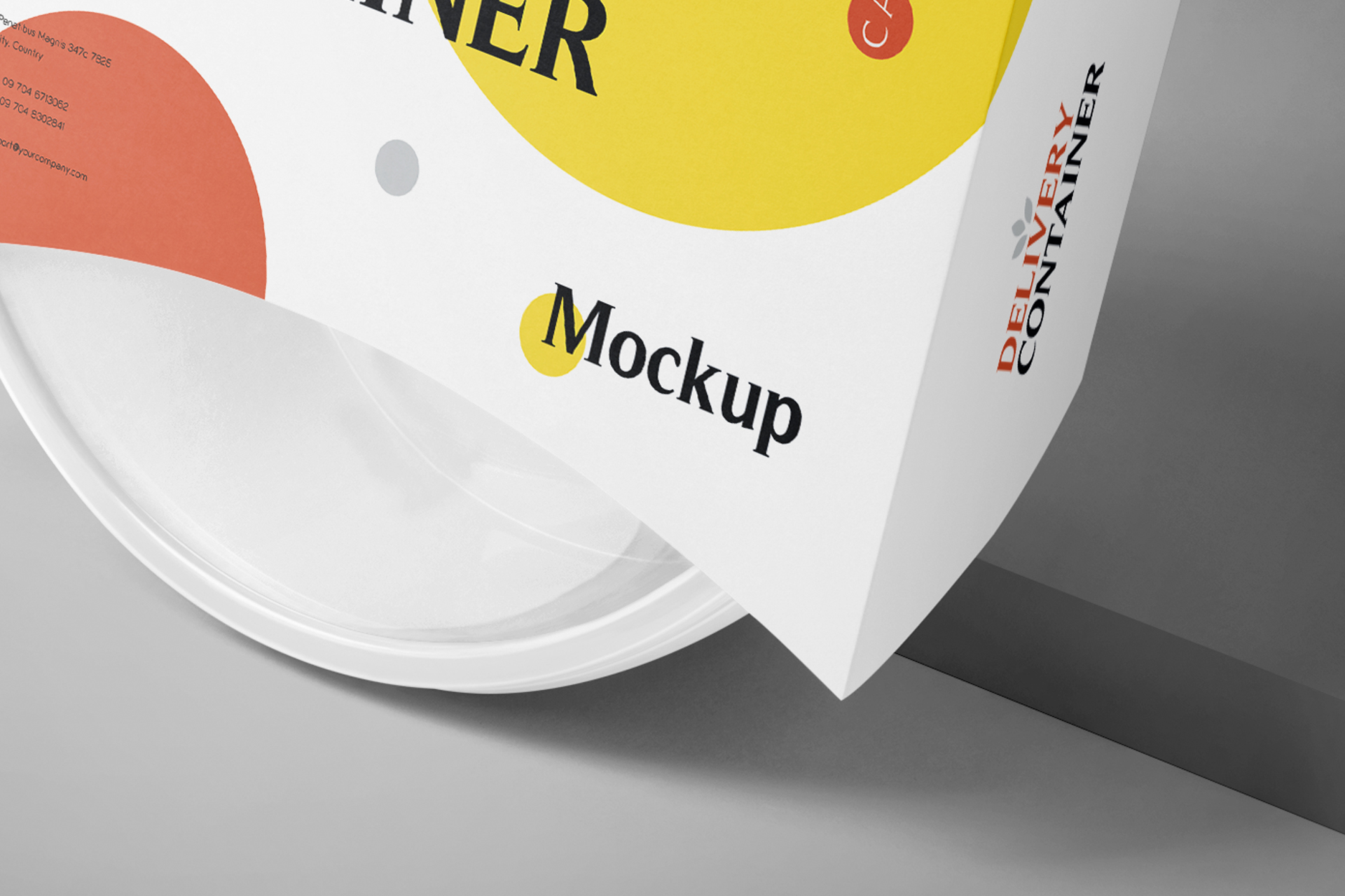 custom label container mockup