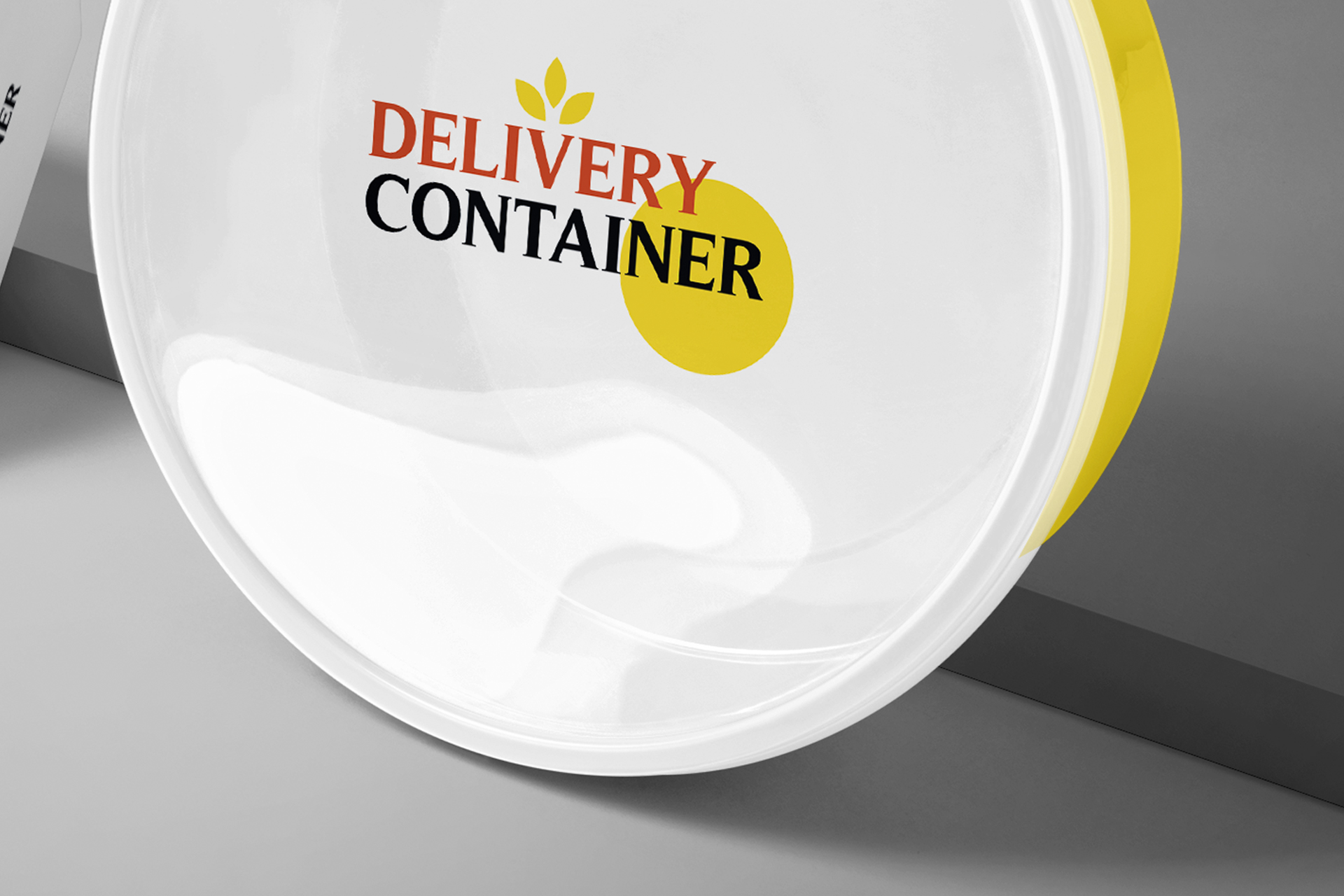 airtight food bowl mockup