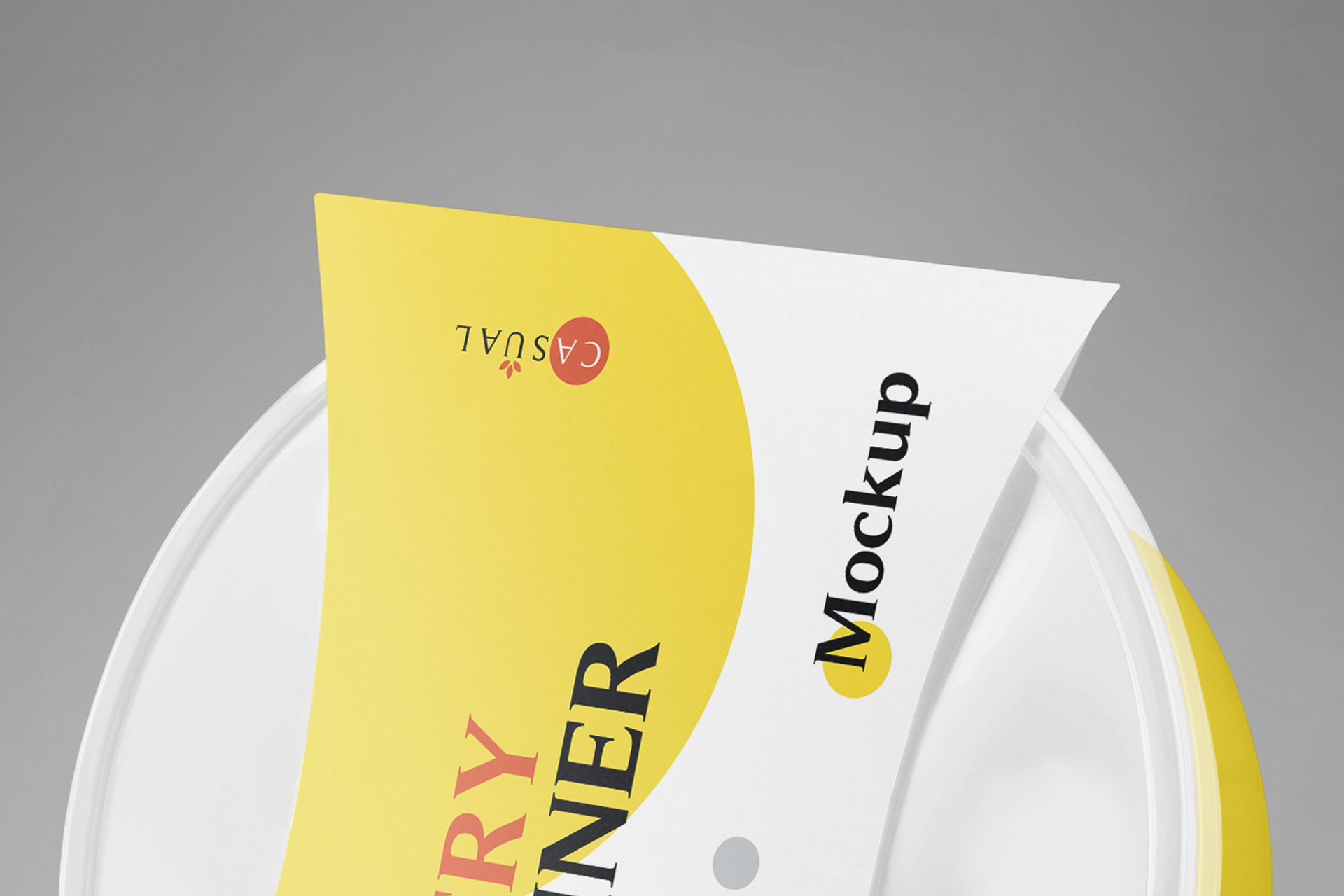 disposable food packaging mockup