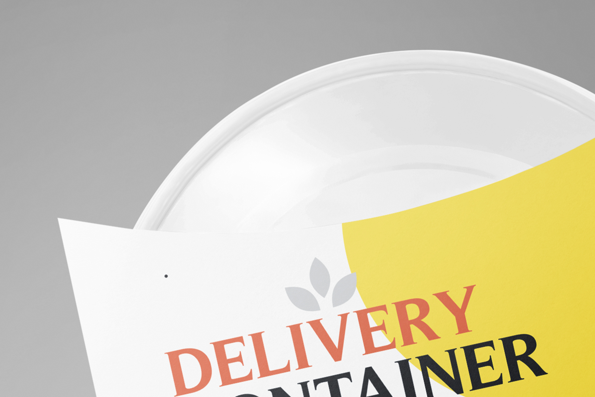 food container mock-up