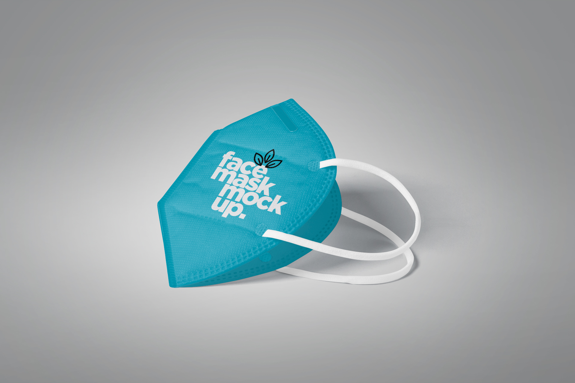 KN95 Face Mask Mockup Front View Presentation