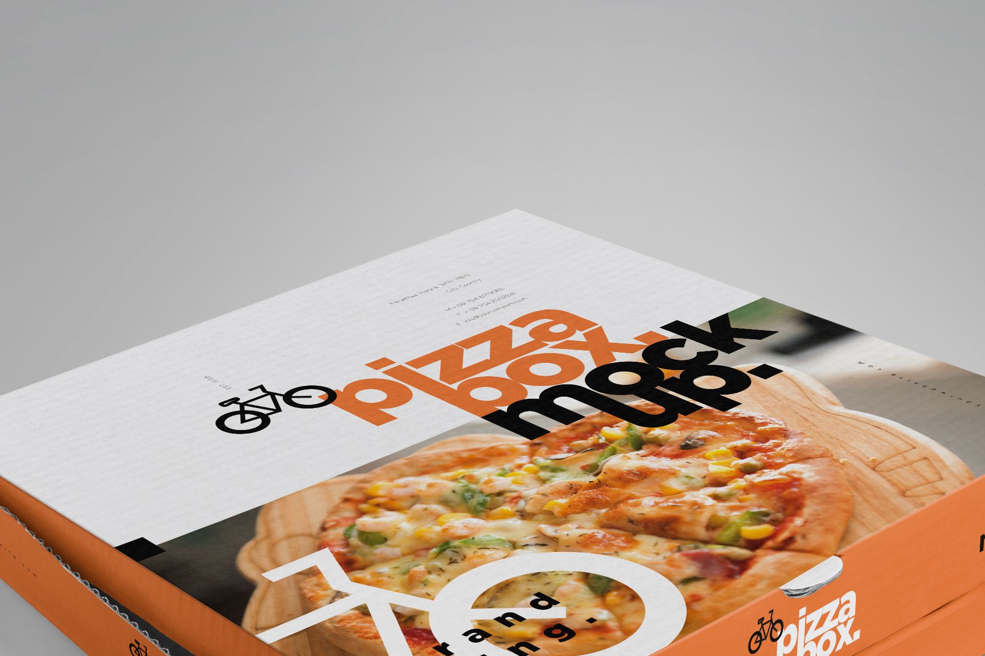 cardboard pizza box