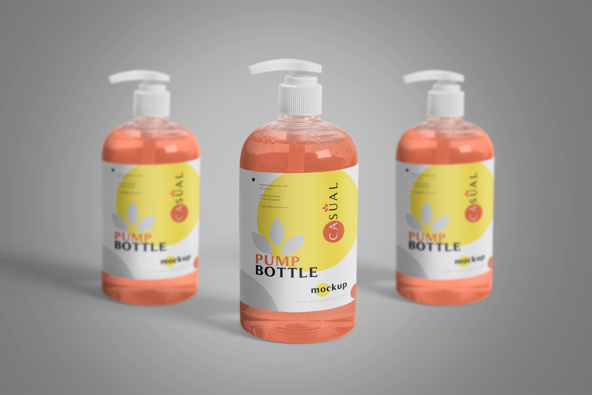 Realistic Pump Bottle Mockup for Branding