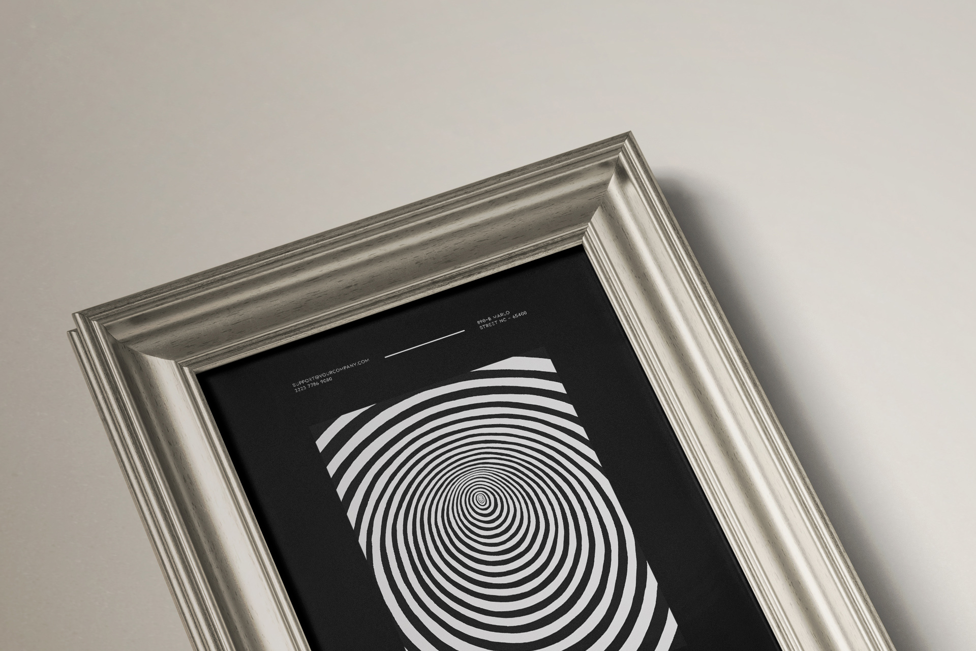 art display mockup