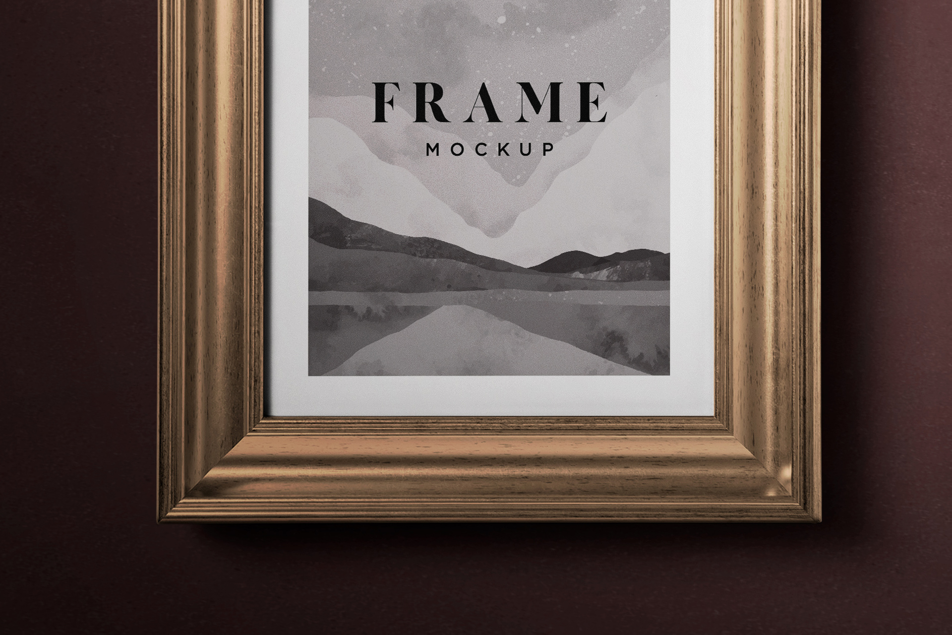 aesthetic frame mockup