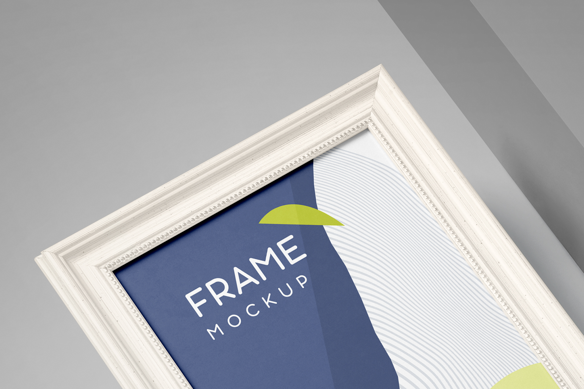 angled frame mock-up