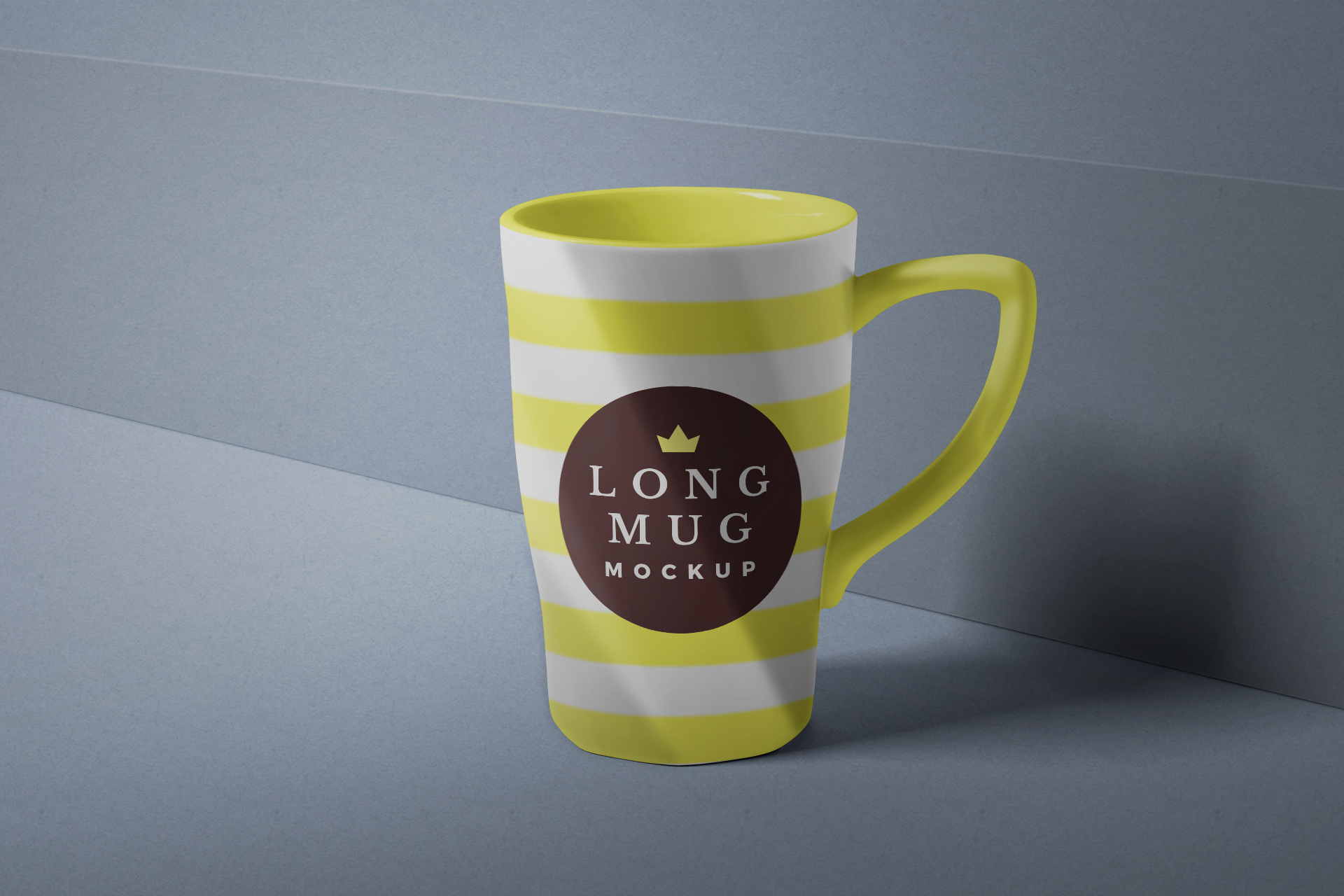 Standing Long Mug Mockup High-Quality Display