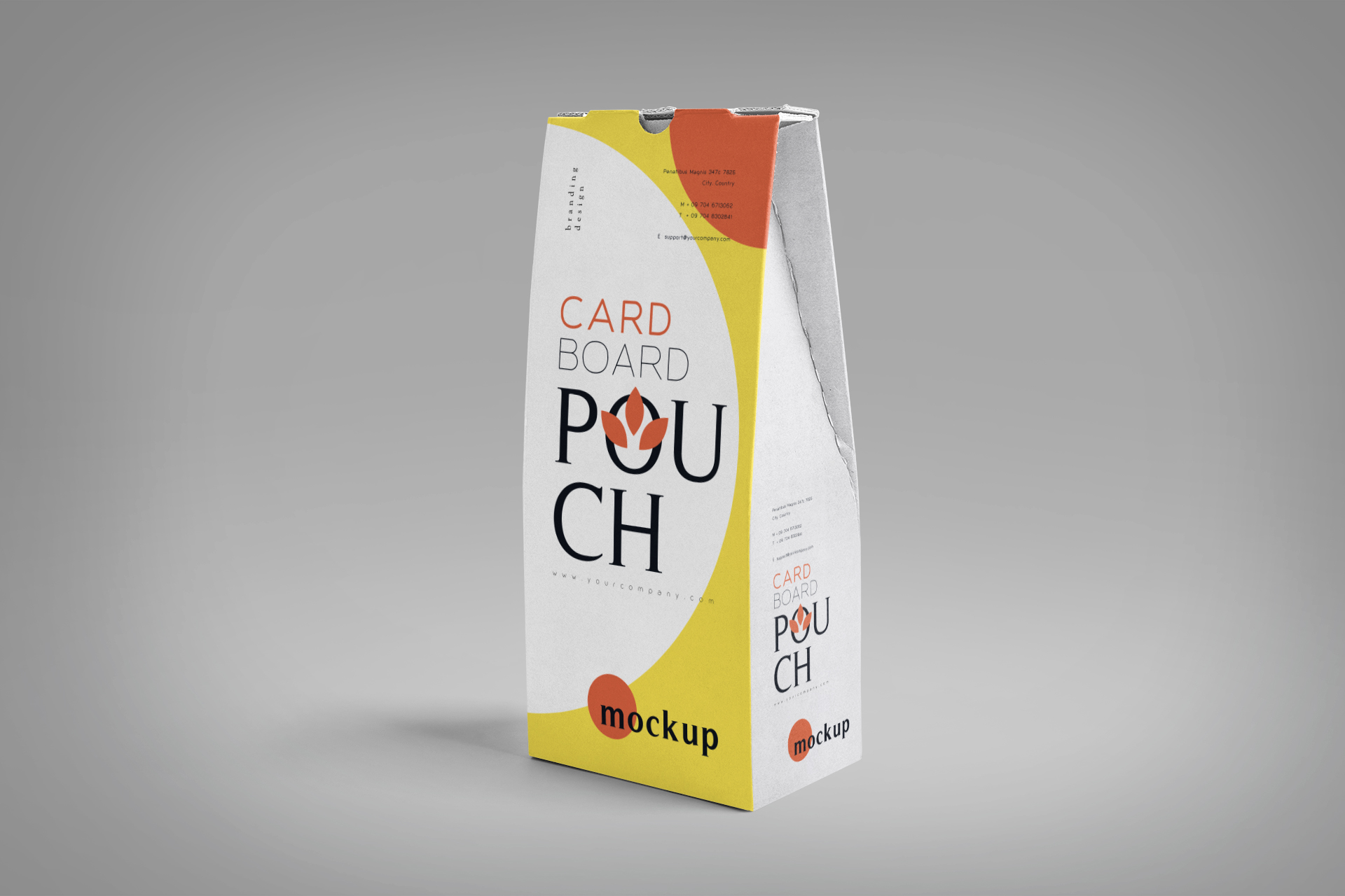 Eco-Friendly Kraft Pouch Mockup for Food Packaging