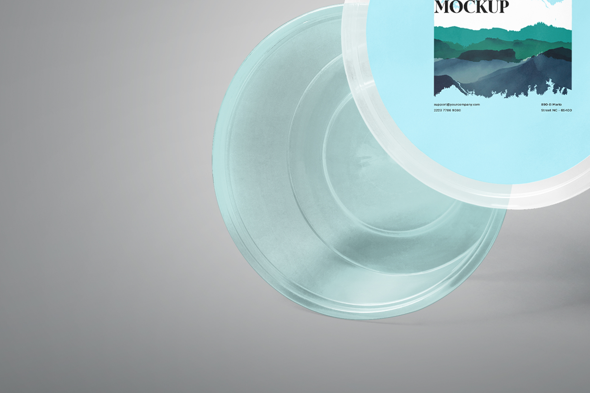 clear product jar