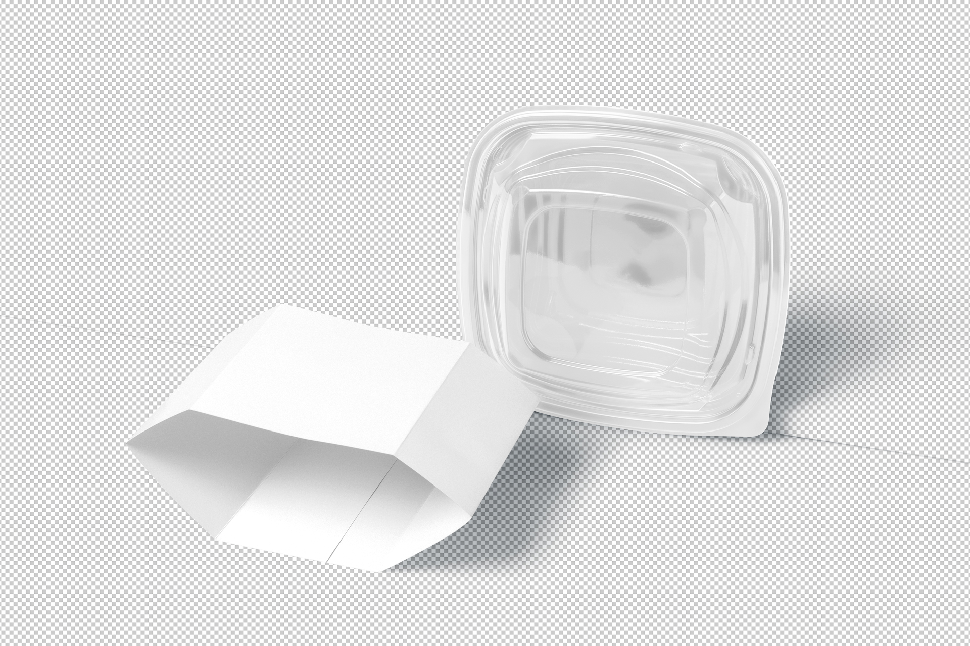 airtight disposable plastic food box