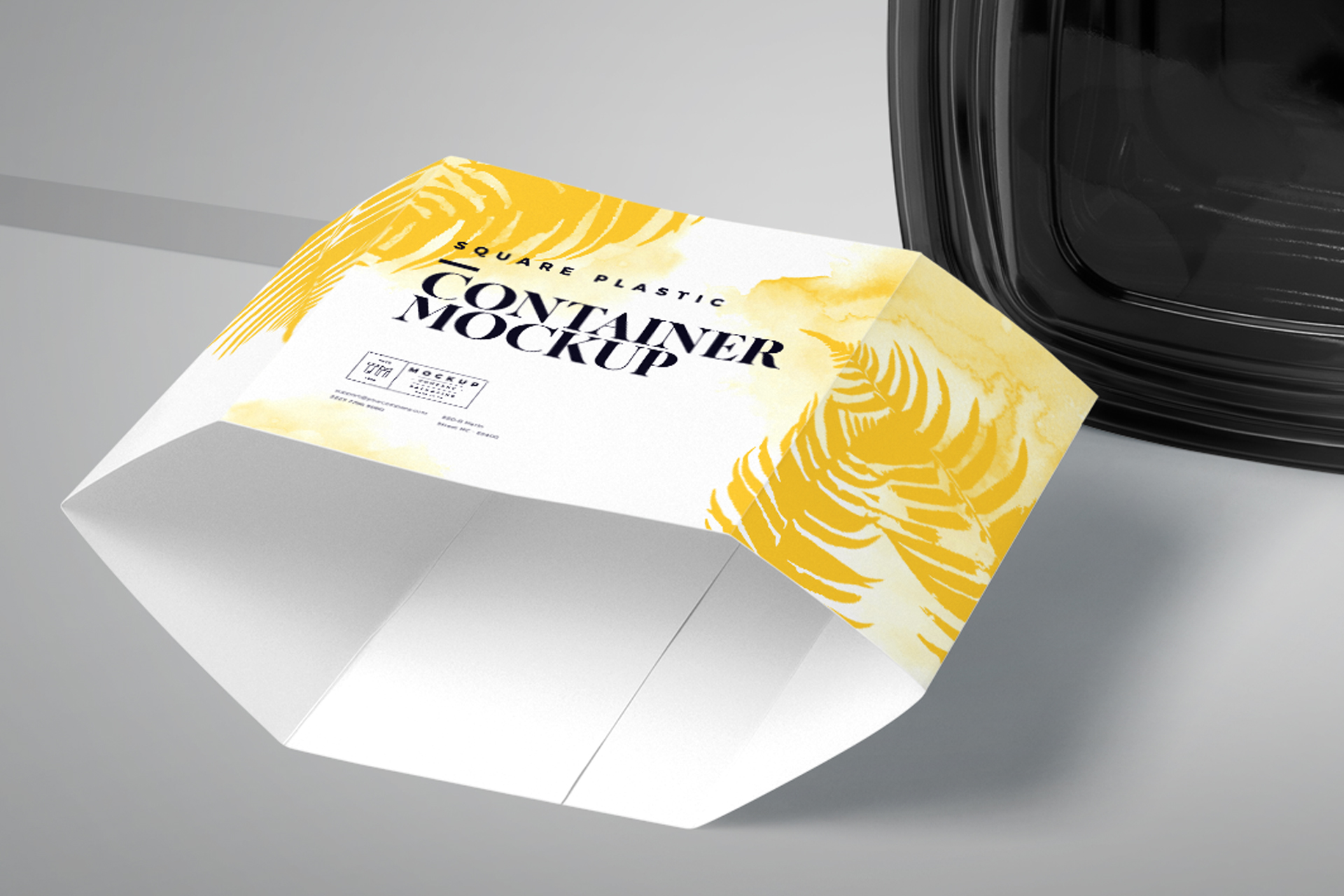 airtight disposable plastic food box
