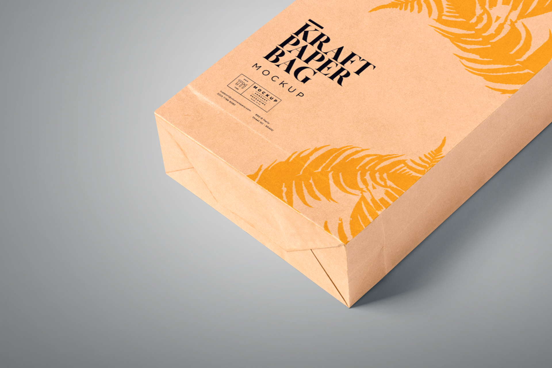 biodegradable packaging mock-up