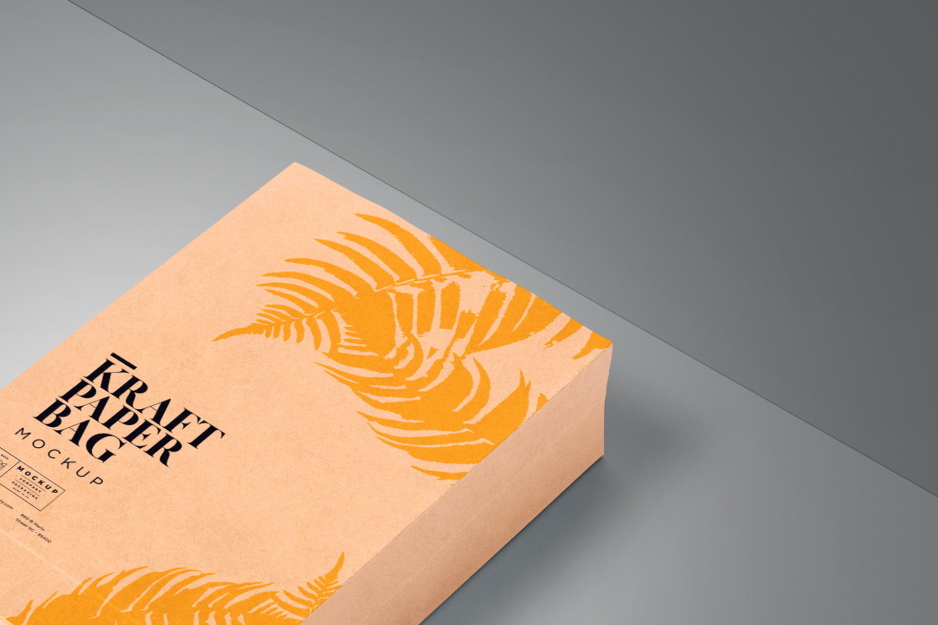 biodegradable packaging mock-up