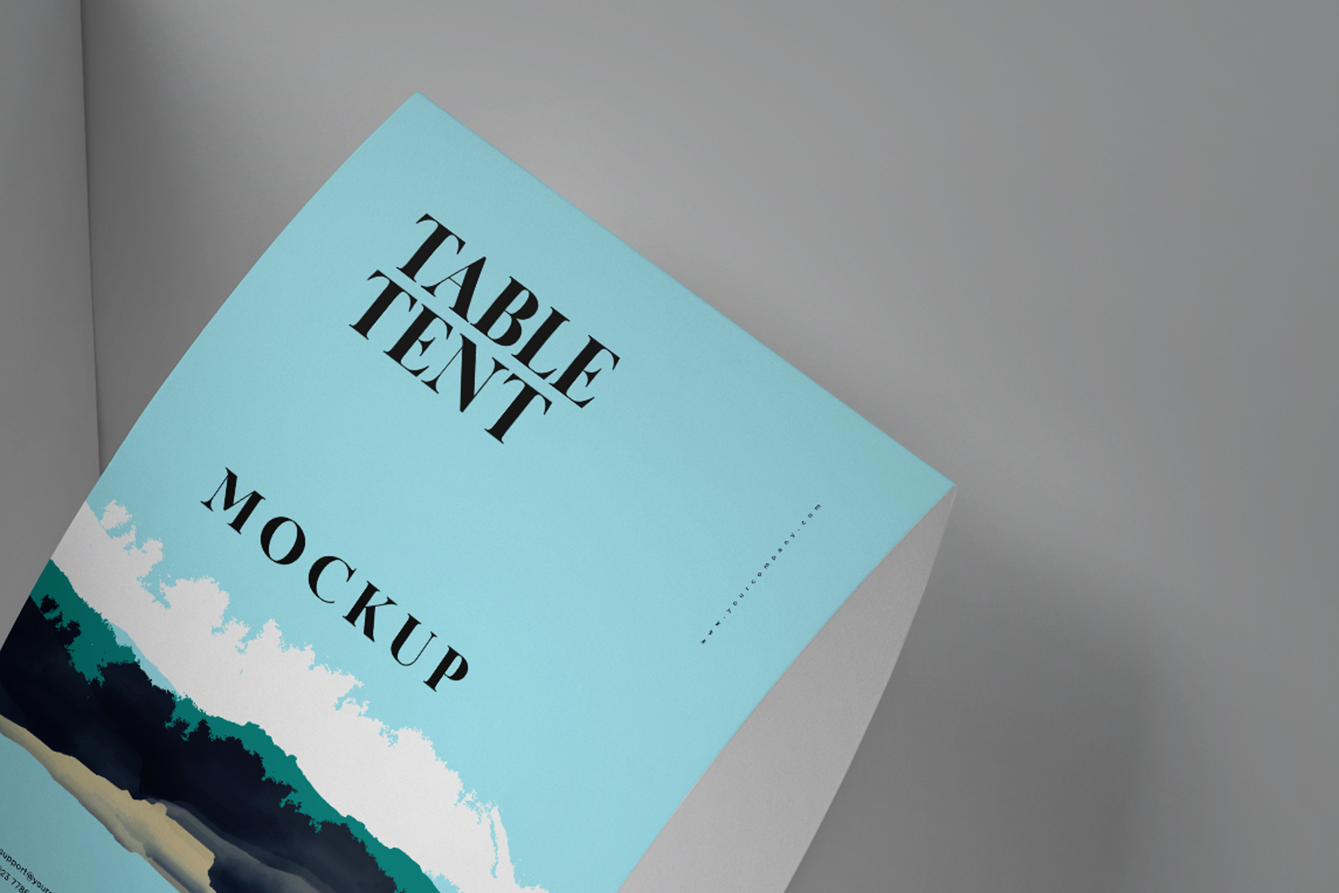 table tent mockup