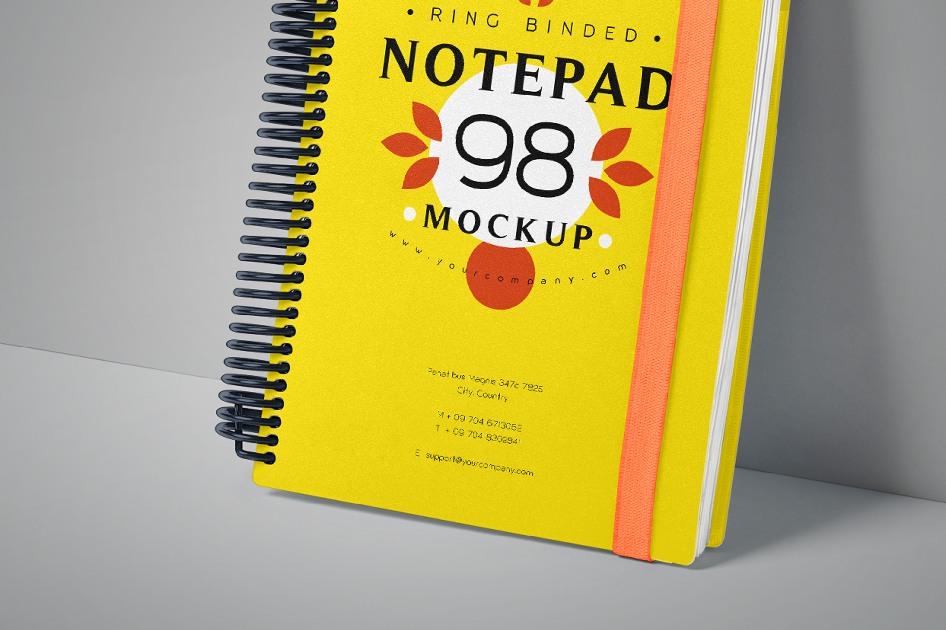 business notepad mock-up