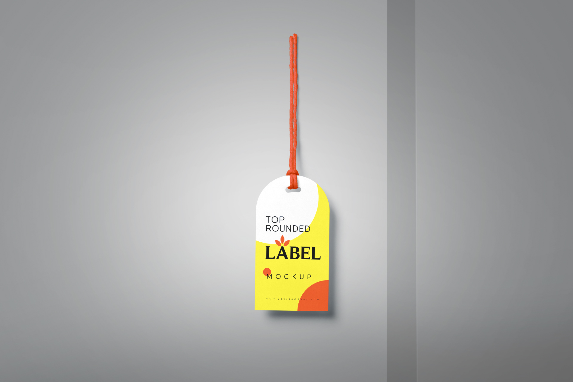 Minimalist Hanging Label Mockup – Premium Tag Design