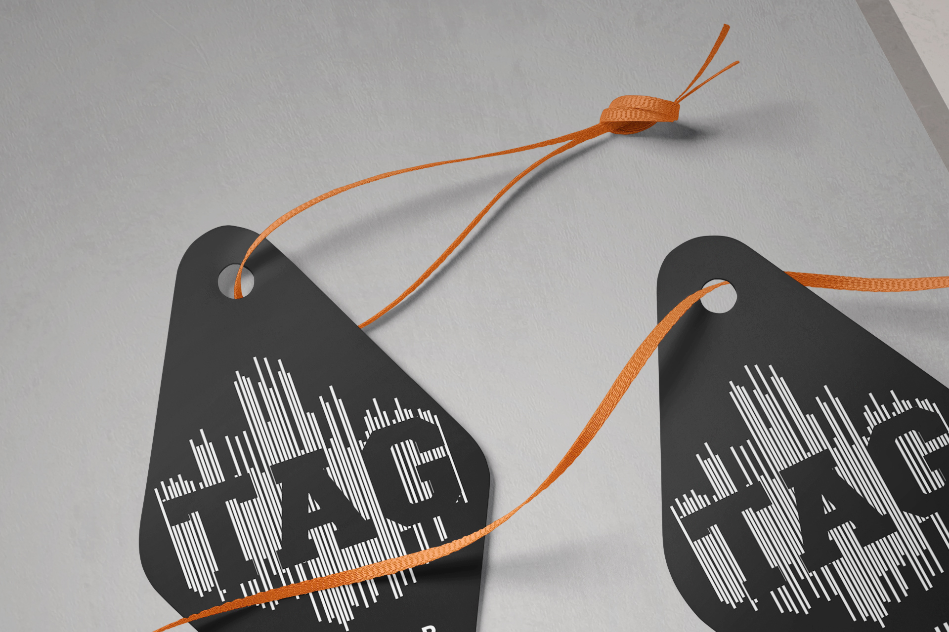 apparel tag mock-up