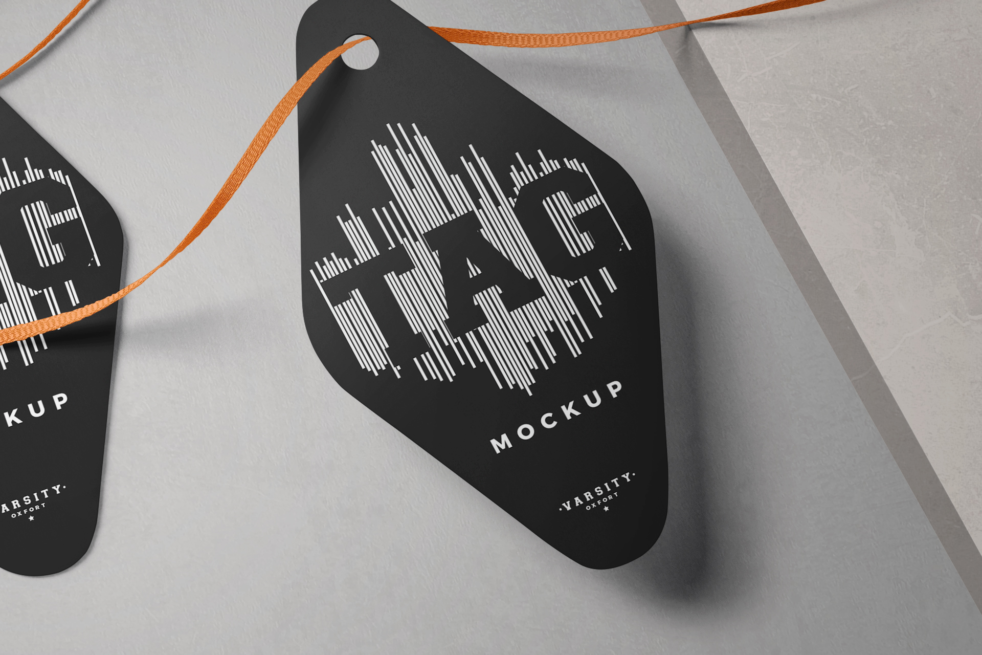 apparel tag mock-up