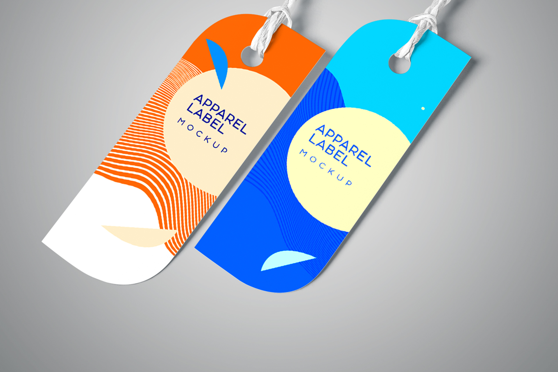apparel label mockup