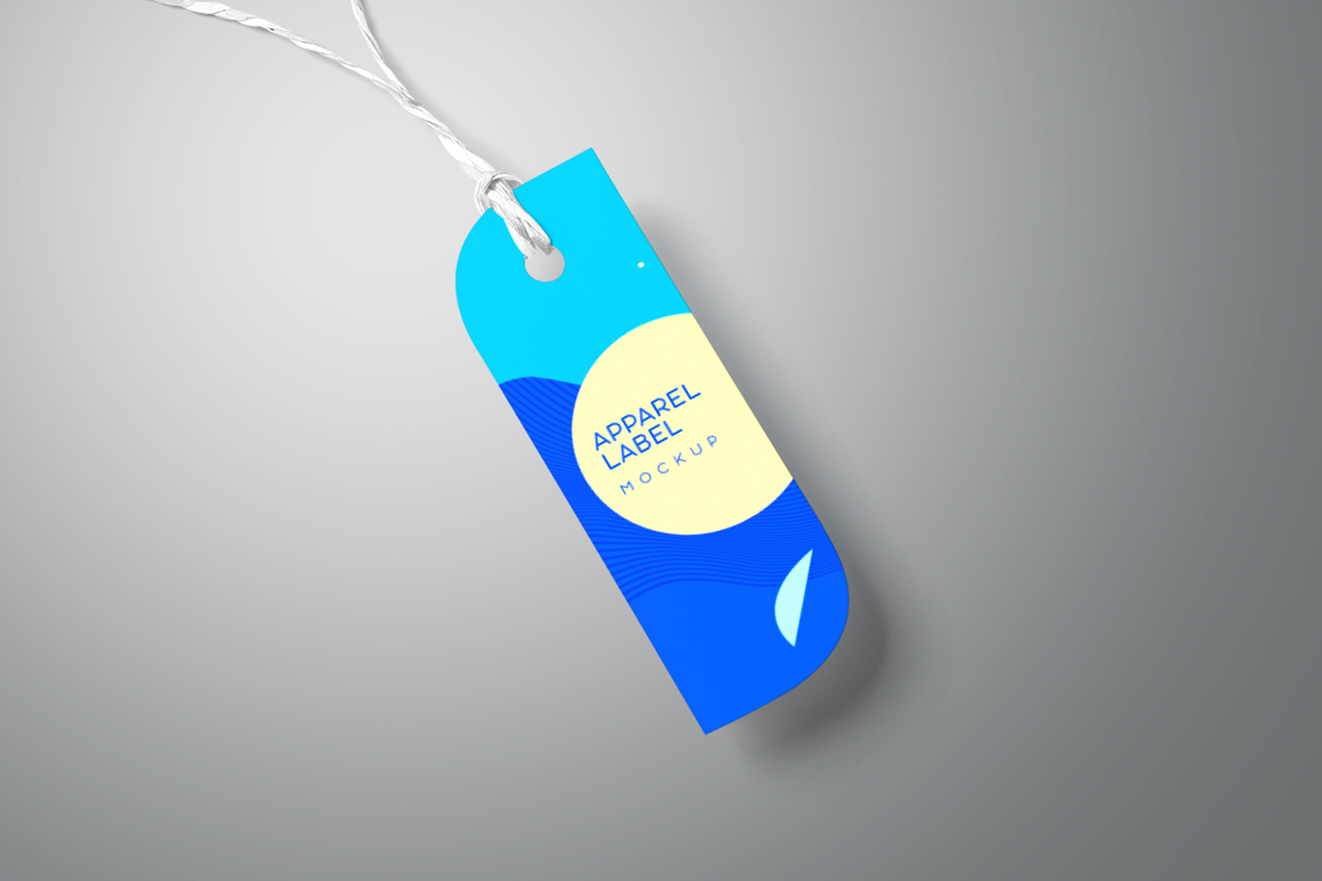 apparel tag mock-up