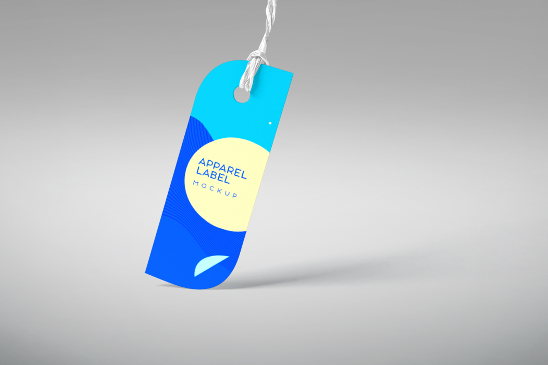 apparel hang tag mock-up