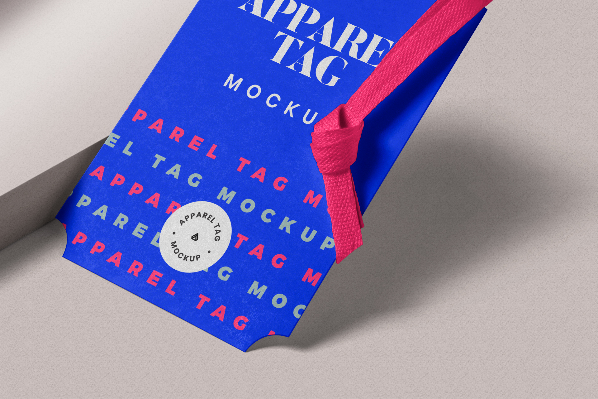 apparel tag mock-up