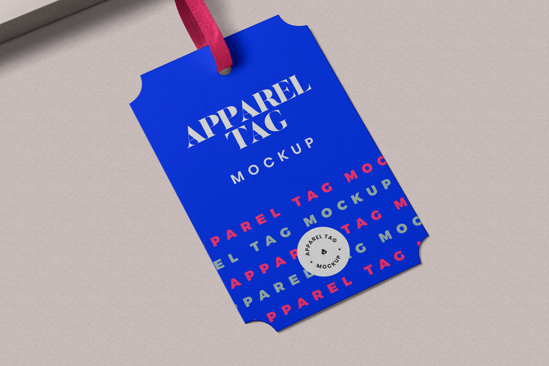 apparel tag mock-up