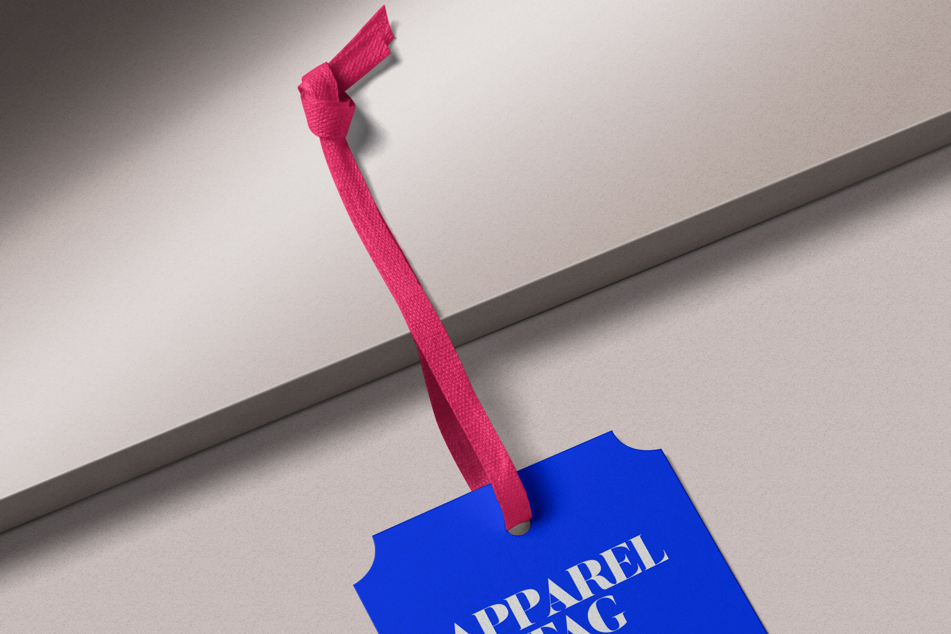 apparel tag mock-up
