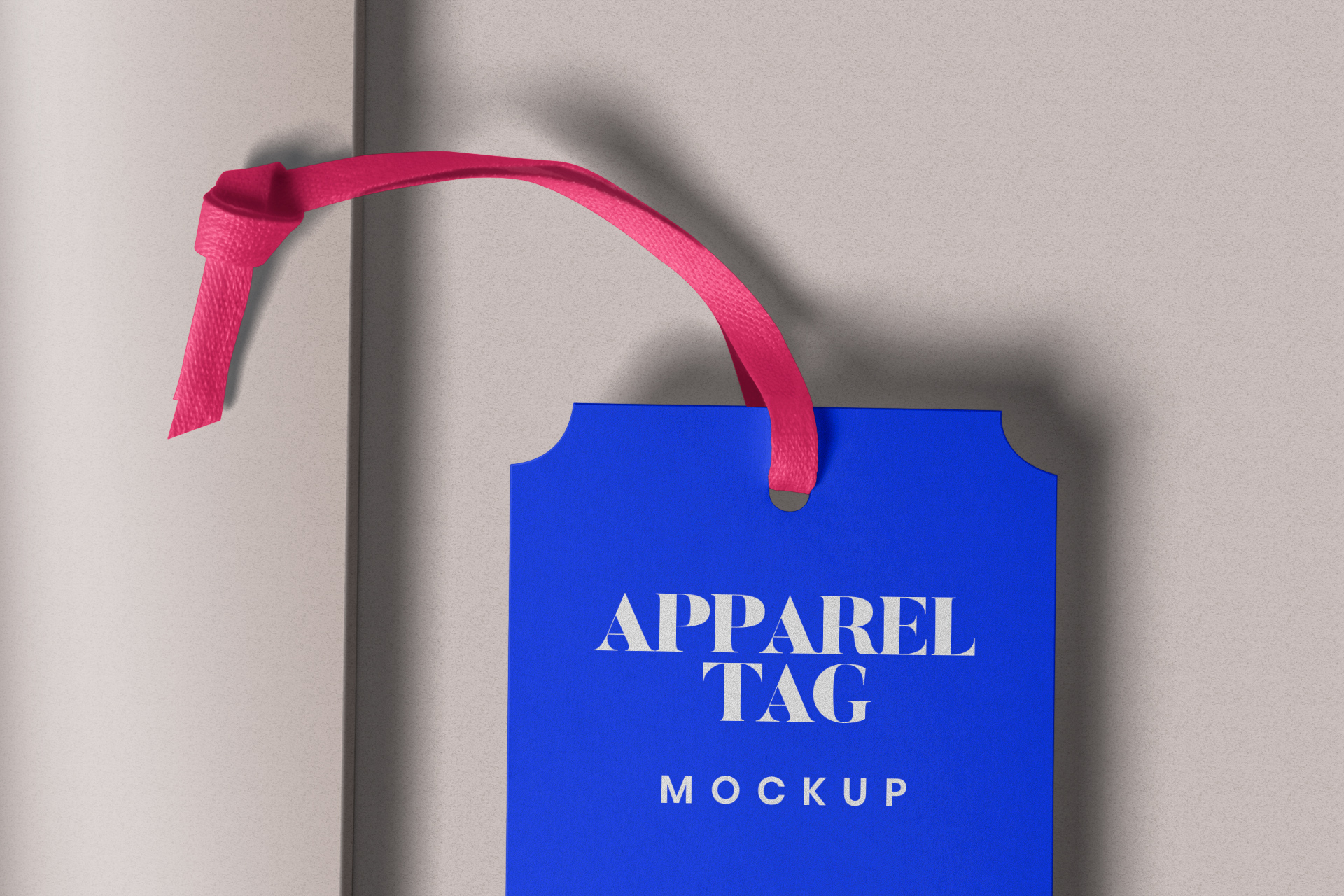 apparel tag mock-up