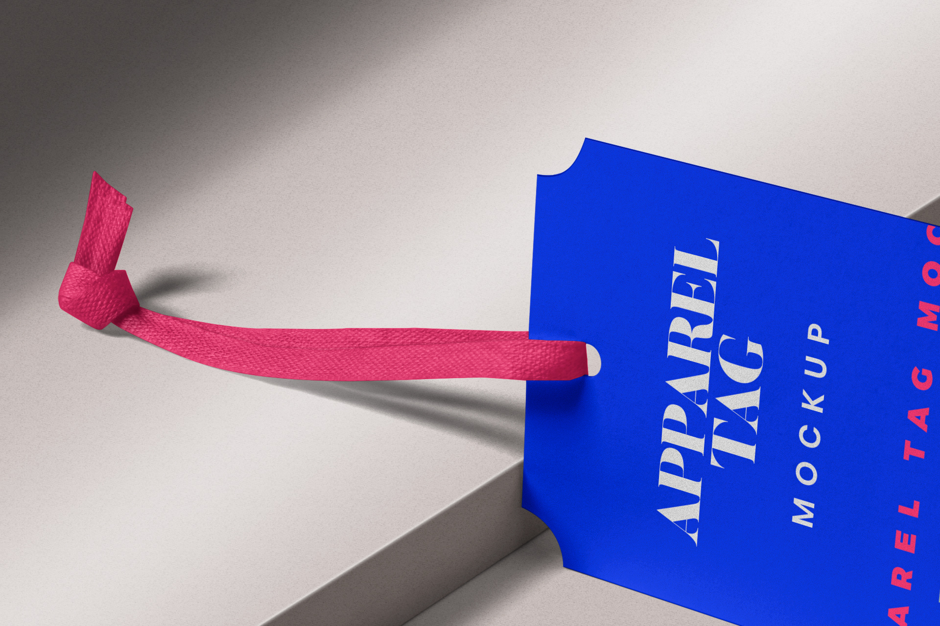 apparel tag mock-up