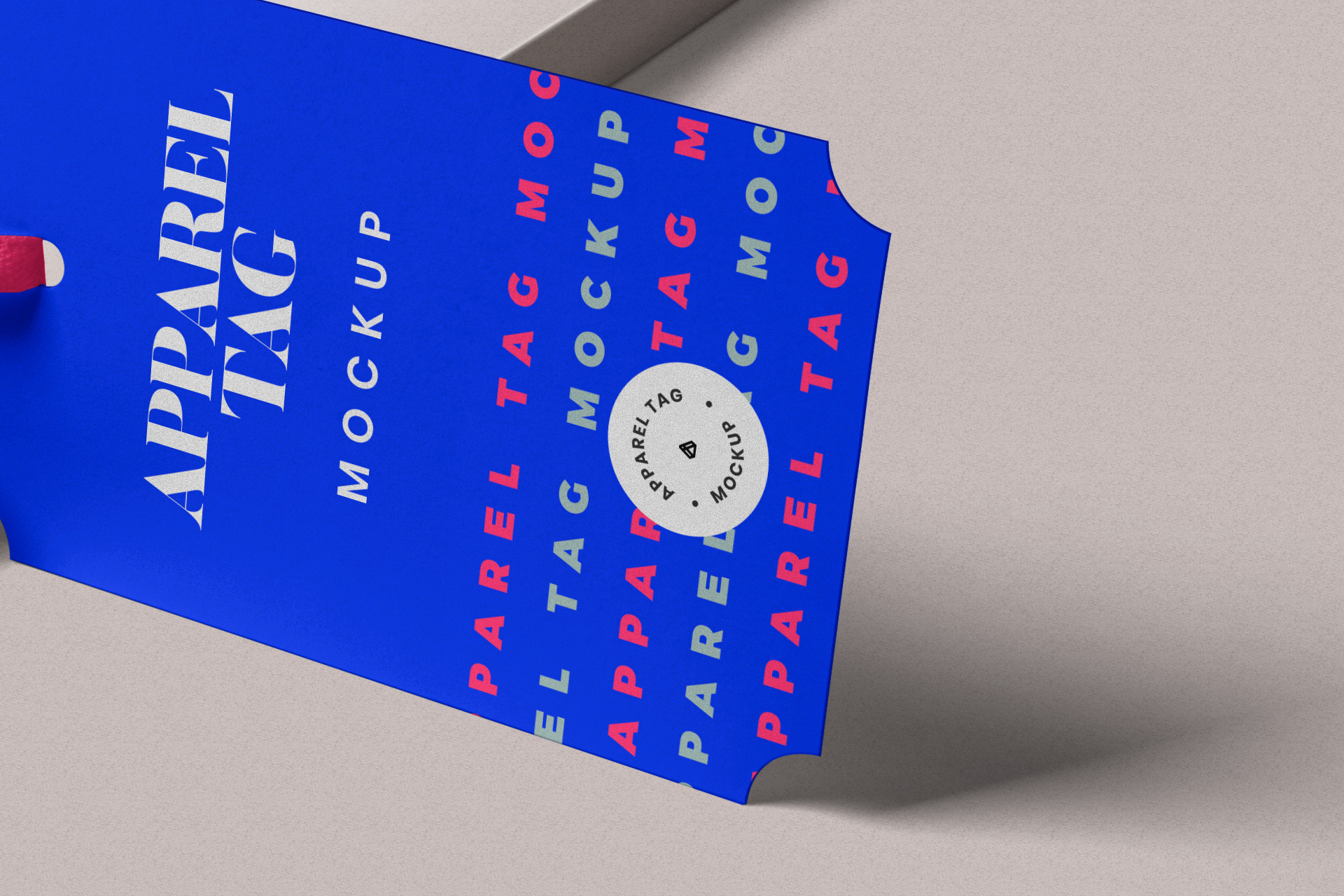 apparel tag mock-up