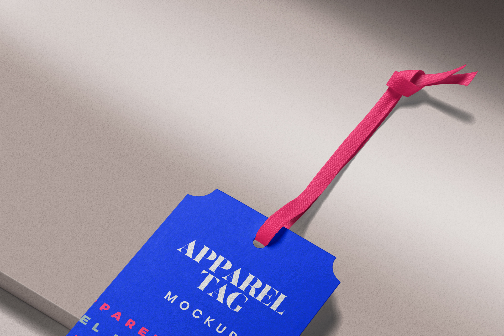 apparel tag mock-up