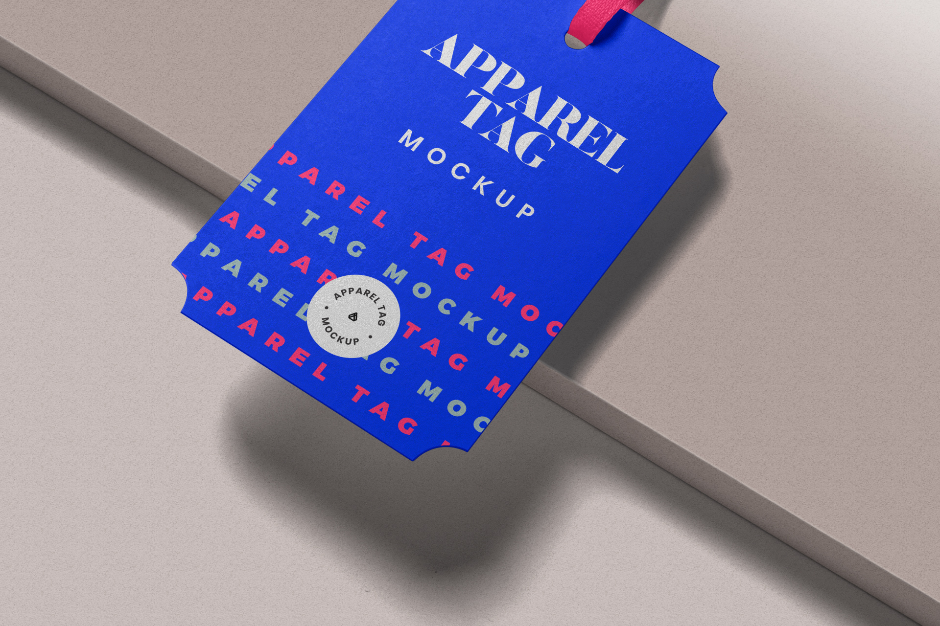 apparel tag mock-up
