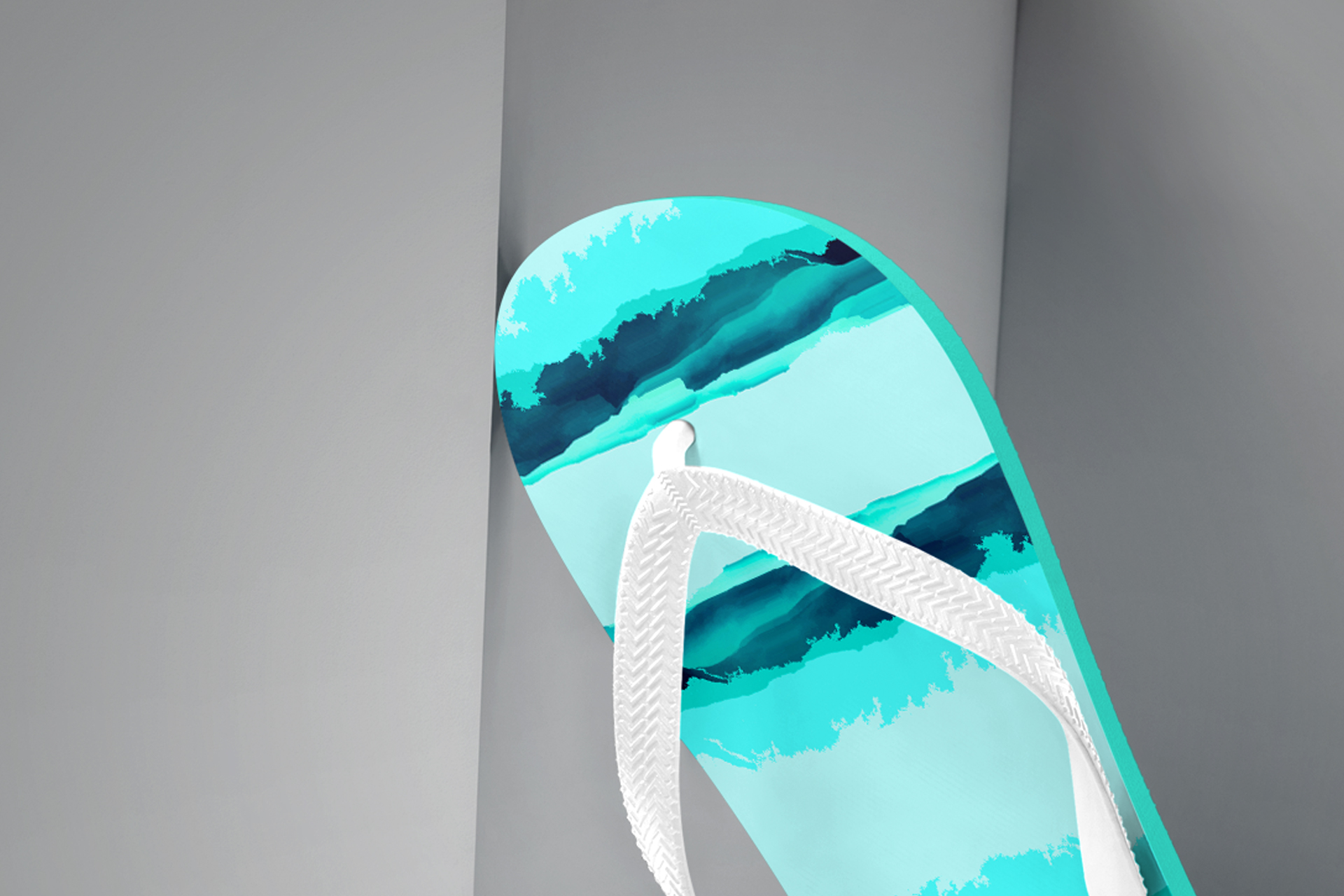 custom sandal branding