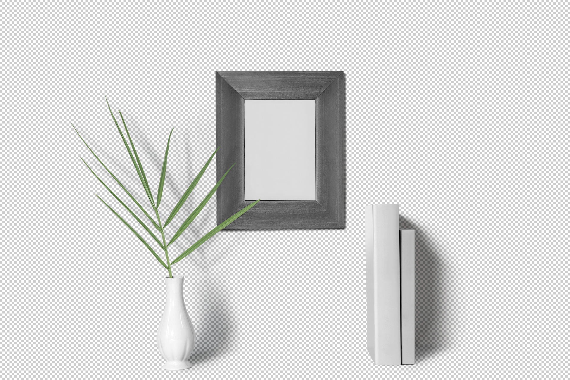 book cover and frame mock-up
