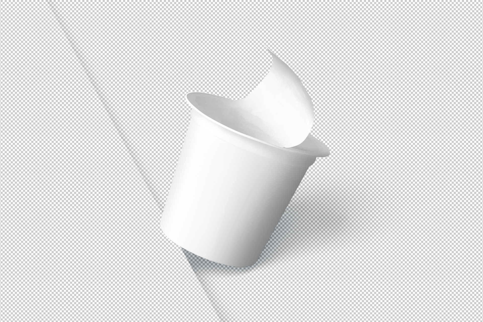 customizable yogurt label PSD