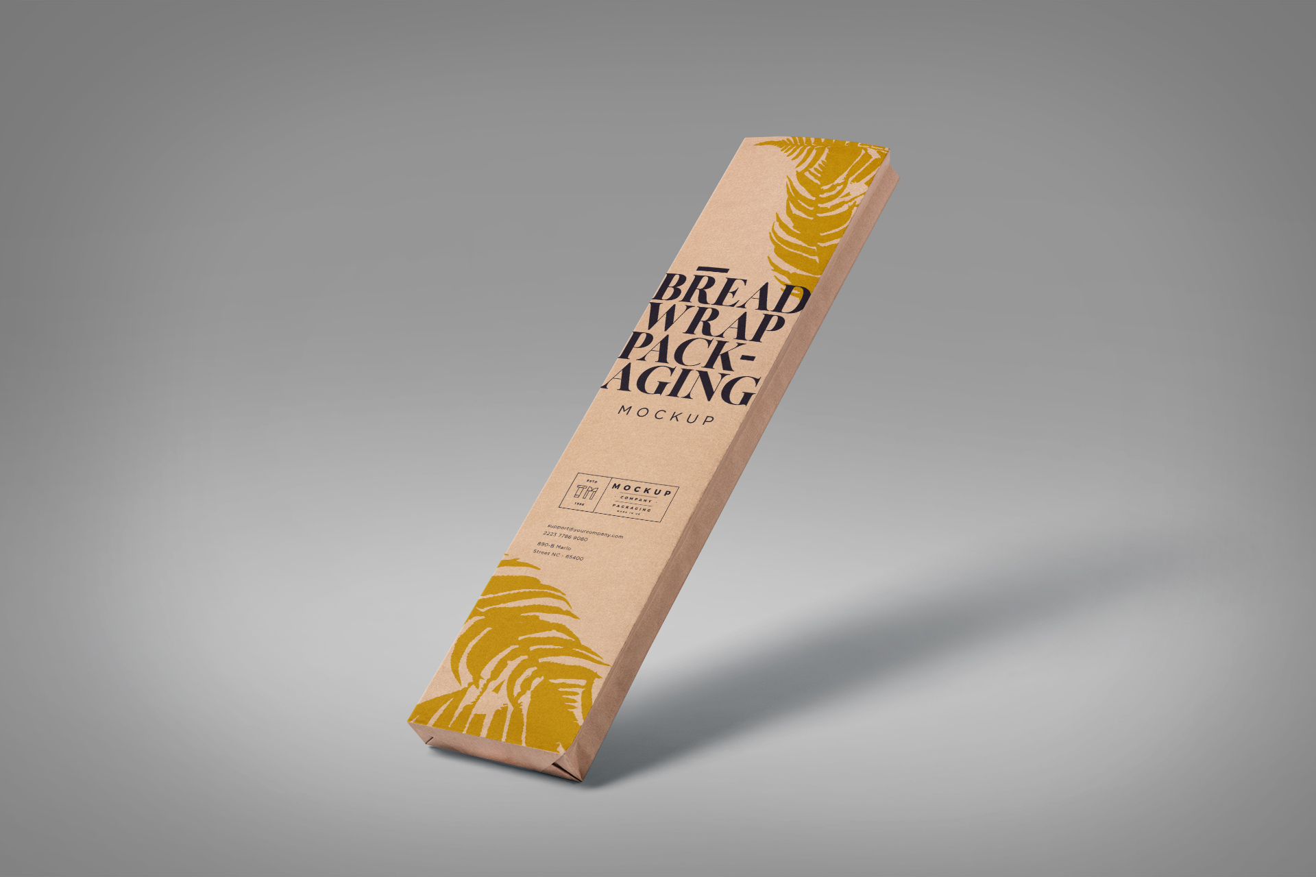 Bread Wrap Packaging Mockup – Realistic Food Display