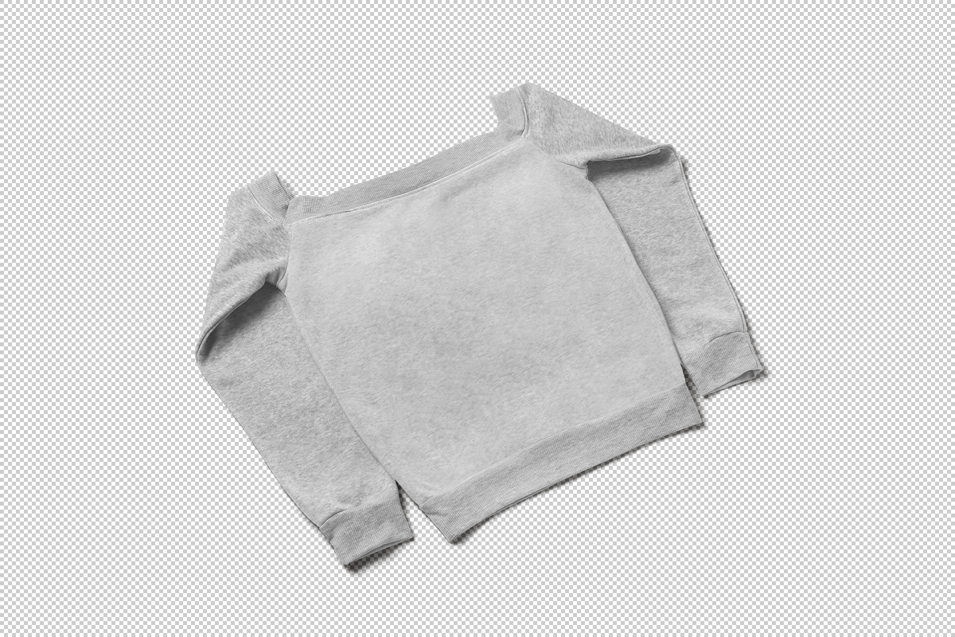 back view sweatshirt mock-up