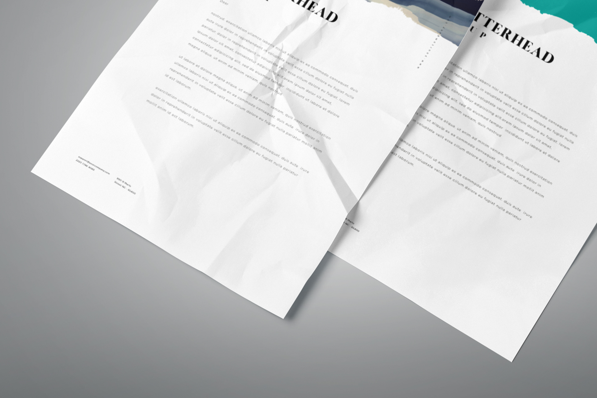 corporate branding material