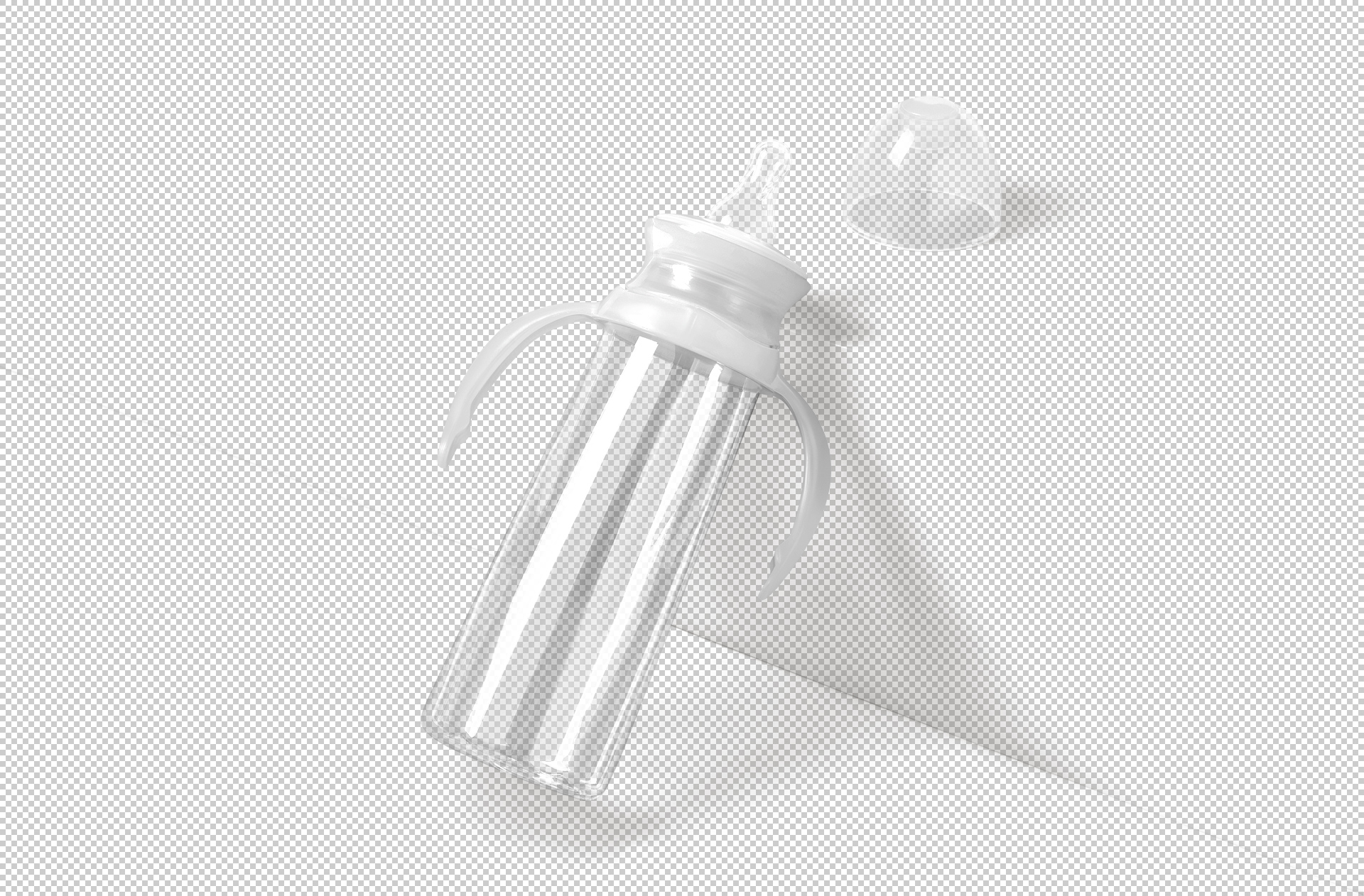 baby bottle mockup