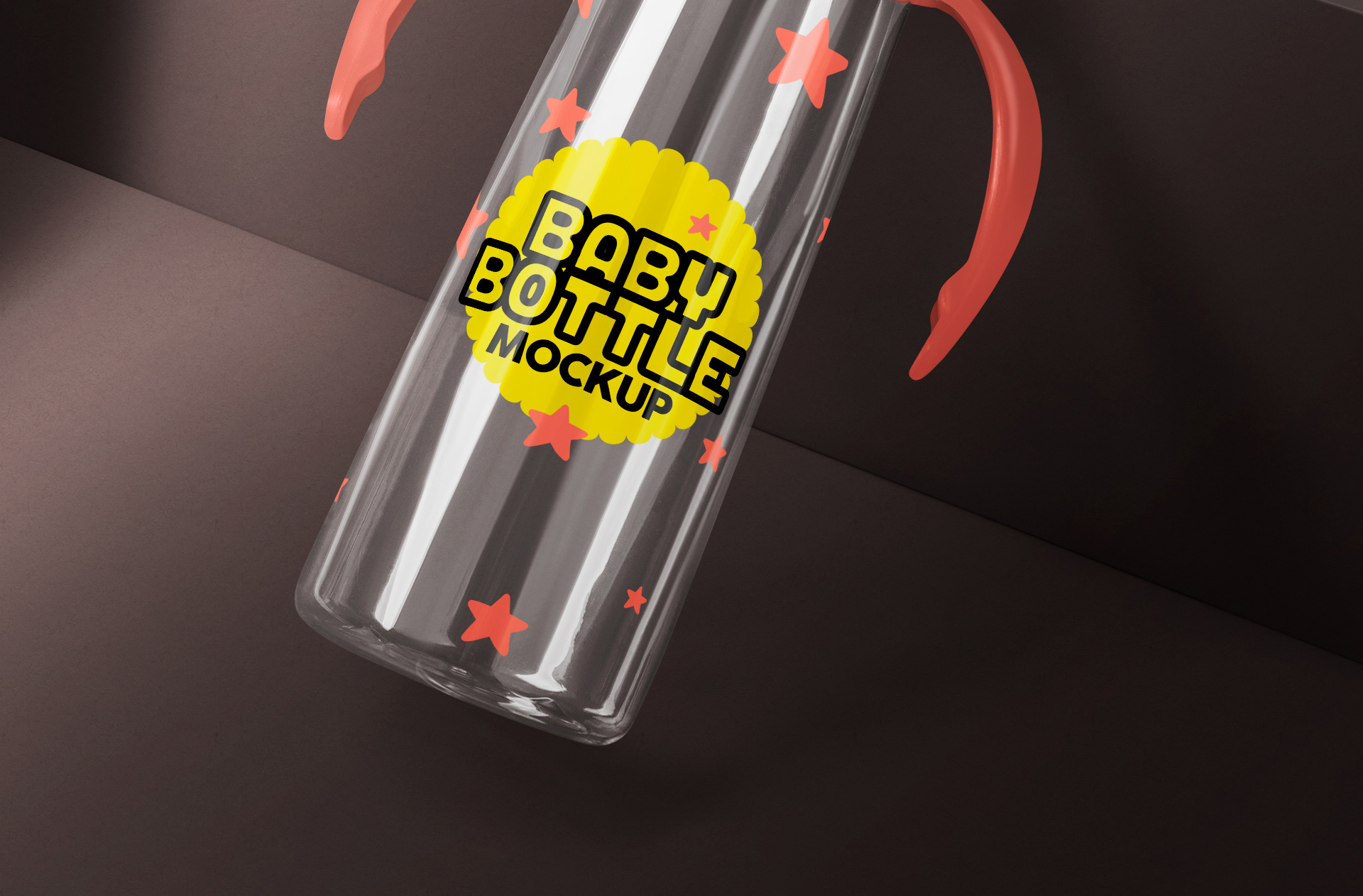 baby bottle mockup