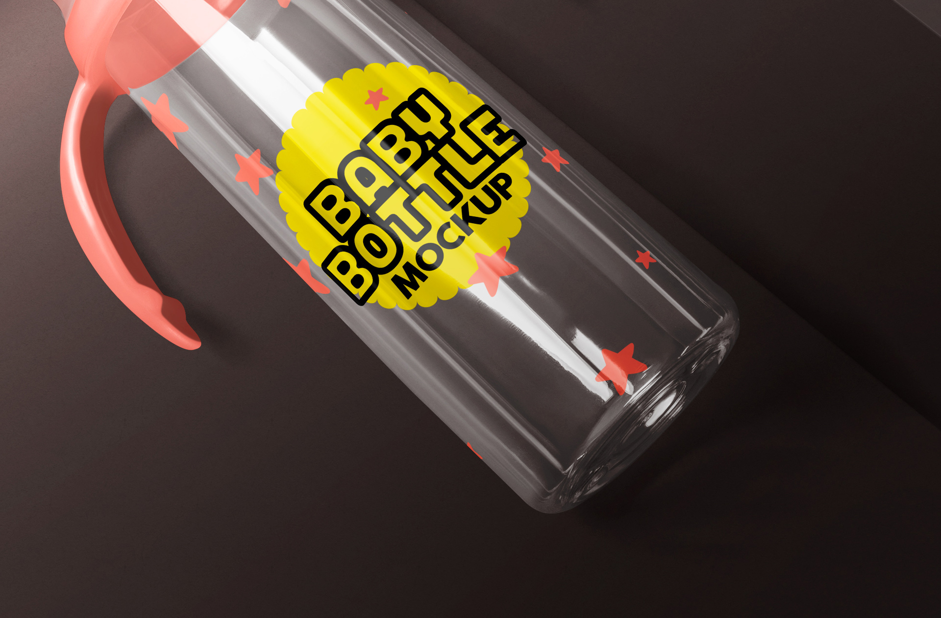 baby bottle mockup